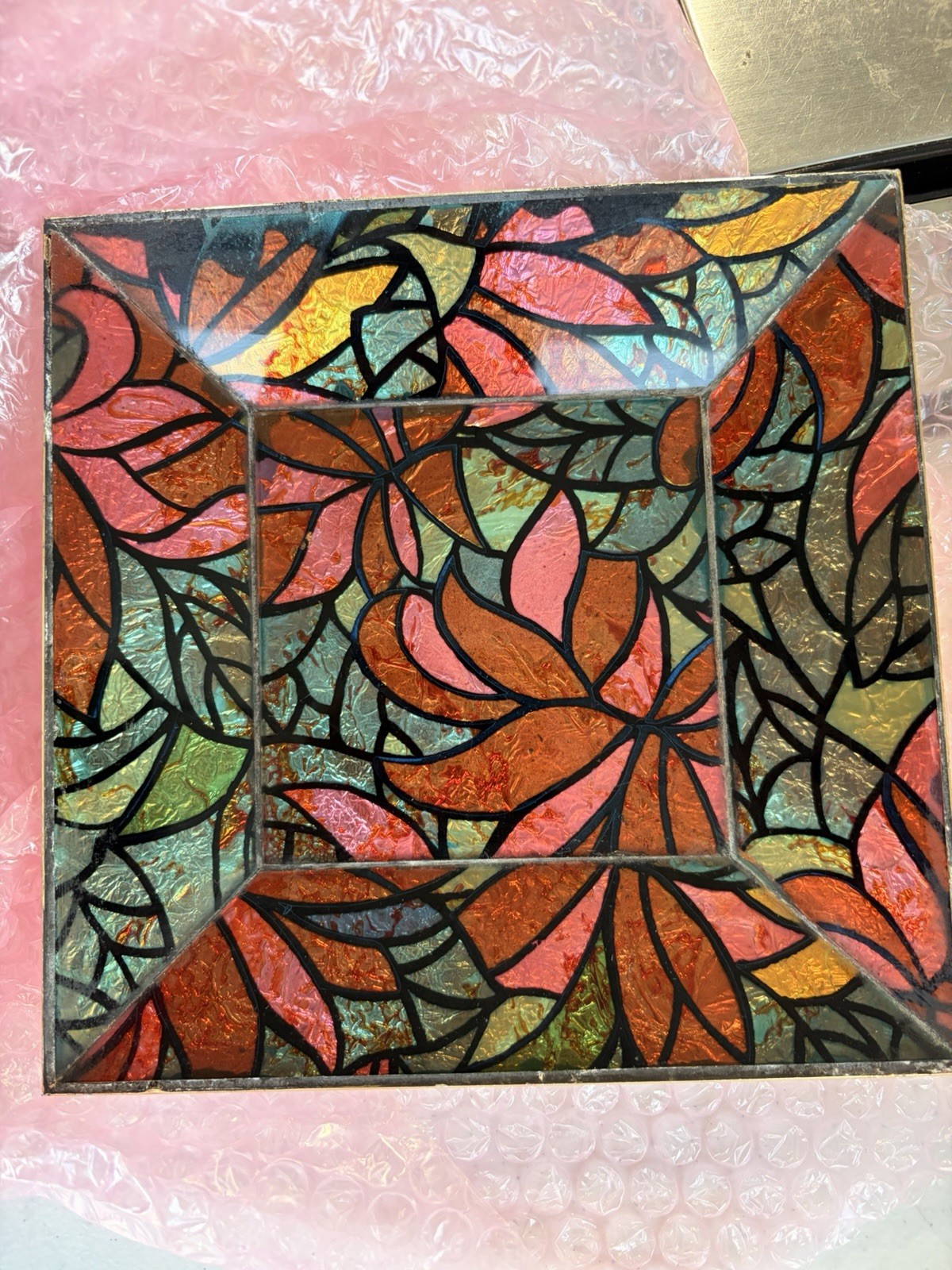 Vintage Georges Briard MCM Mid Century Modern Glass Guild Mosaic Tray 12 Vintage Georges Briard MCM Mid Century Modern Glass Guild Mosaic Tray 12