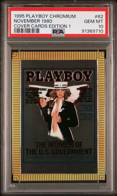 1995 PLAYBOY CHROMIUM #62 NOVEMBER 1980 COVER CARDS EDITION 1 PSA 10