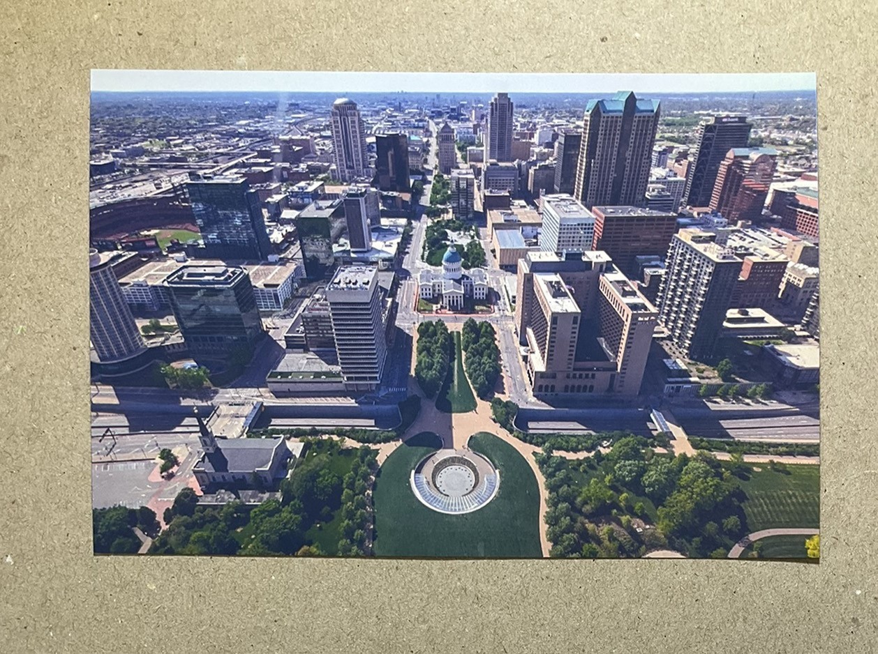 New postcard 4x6 St. Louis Aerial View from the Gateway Arch New postcard 4x6 St. Louis Aerial View from the Gateway Arch