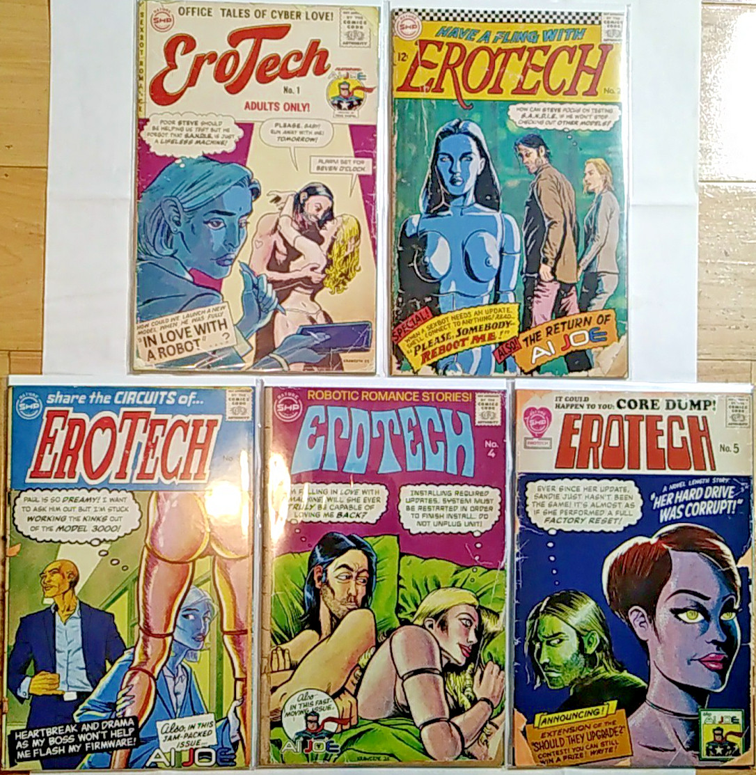 EroTech Full Set- 1 2 3 4 5- NM New/unread