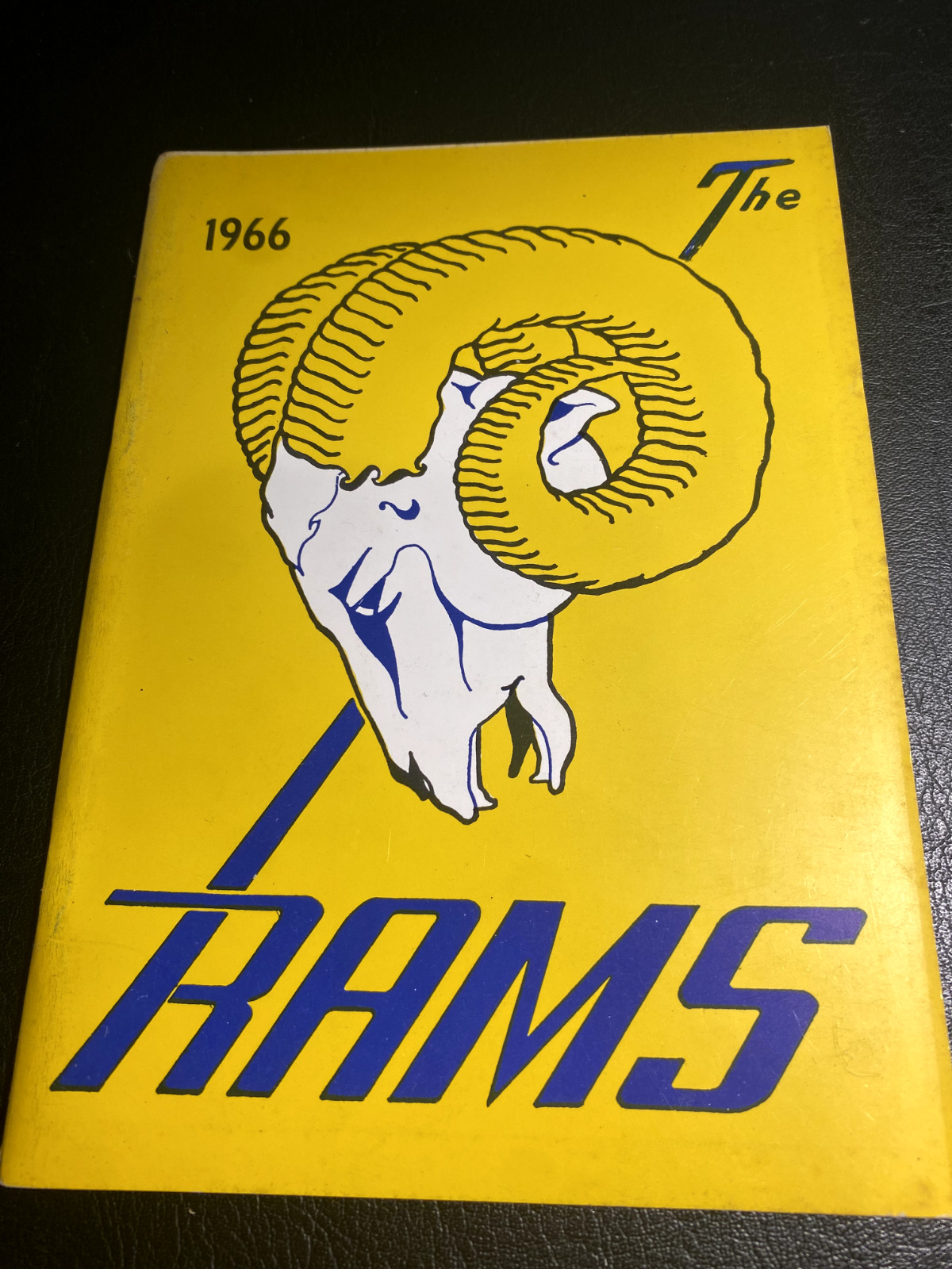 1966 Los Angeles Ram Press Radio Television Guide NFL Football