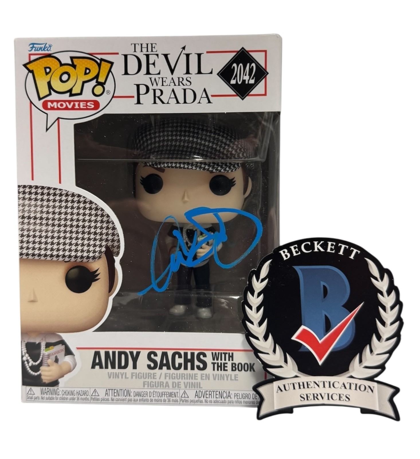 Anne Hathaway Signed Autograph The Devil Wears Prada Funko Pop 2042 Beckett Bas Anne Hathaway Signed Autograph The Devil Wears Prada Funko Pop 2042 Beckett Bas