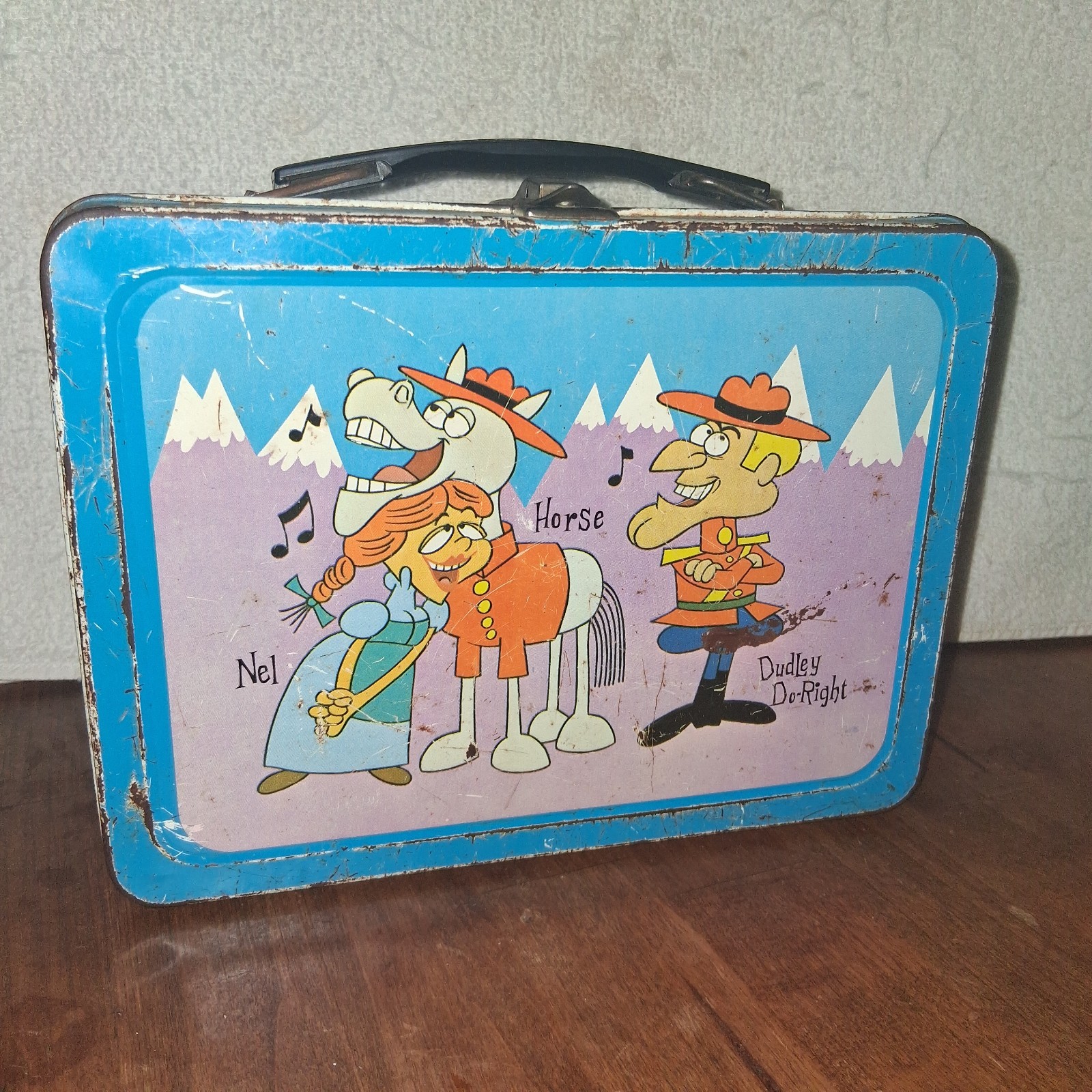  DUDLEY DO RIGHT Metal Lunch Box Original 1960\'s No Thermos No Touch Ups