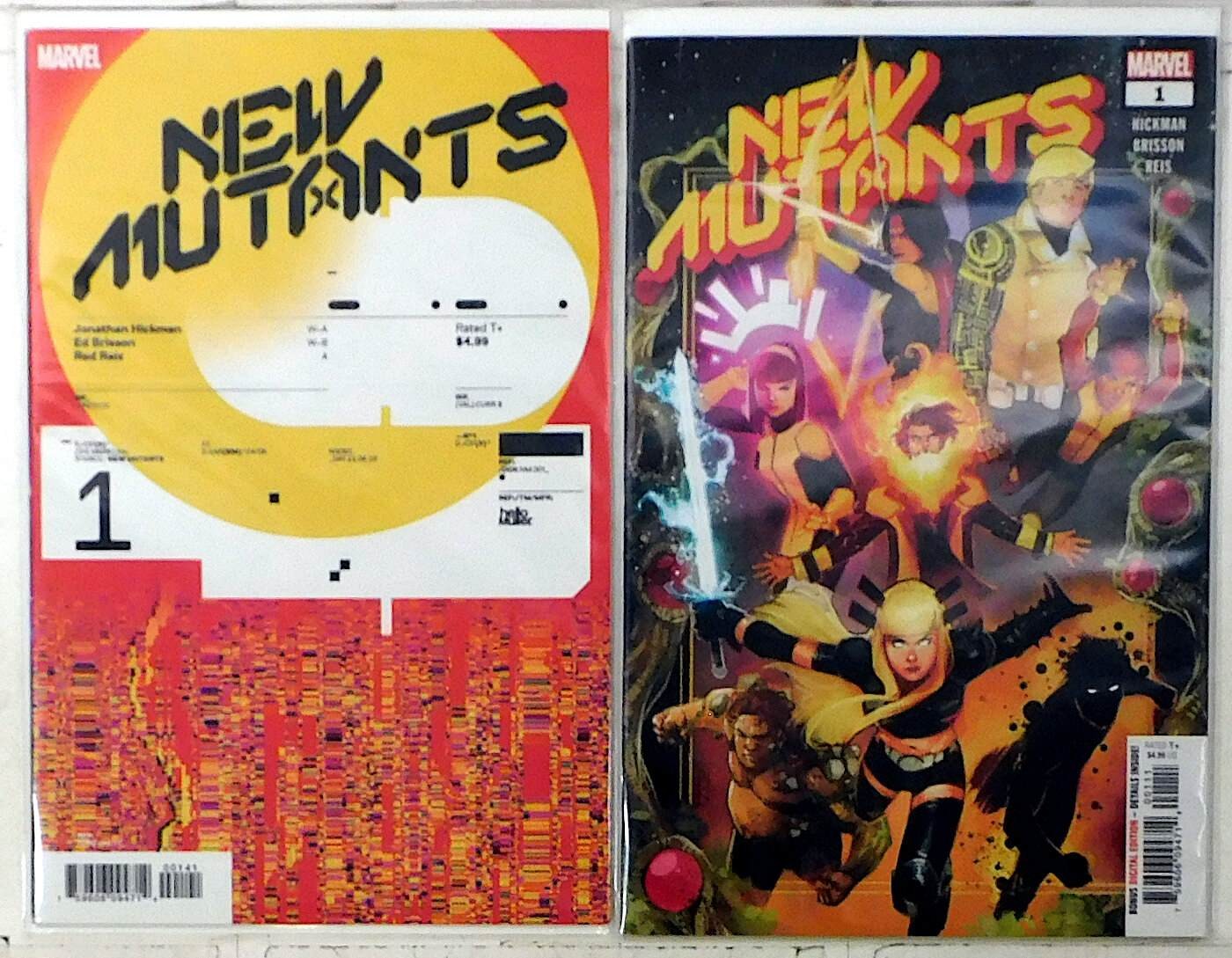 New Mutants Lot of 2 #1, 1 C 1:10 (2020) Marvel Comics 1st Print Comic Books