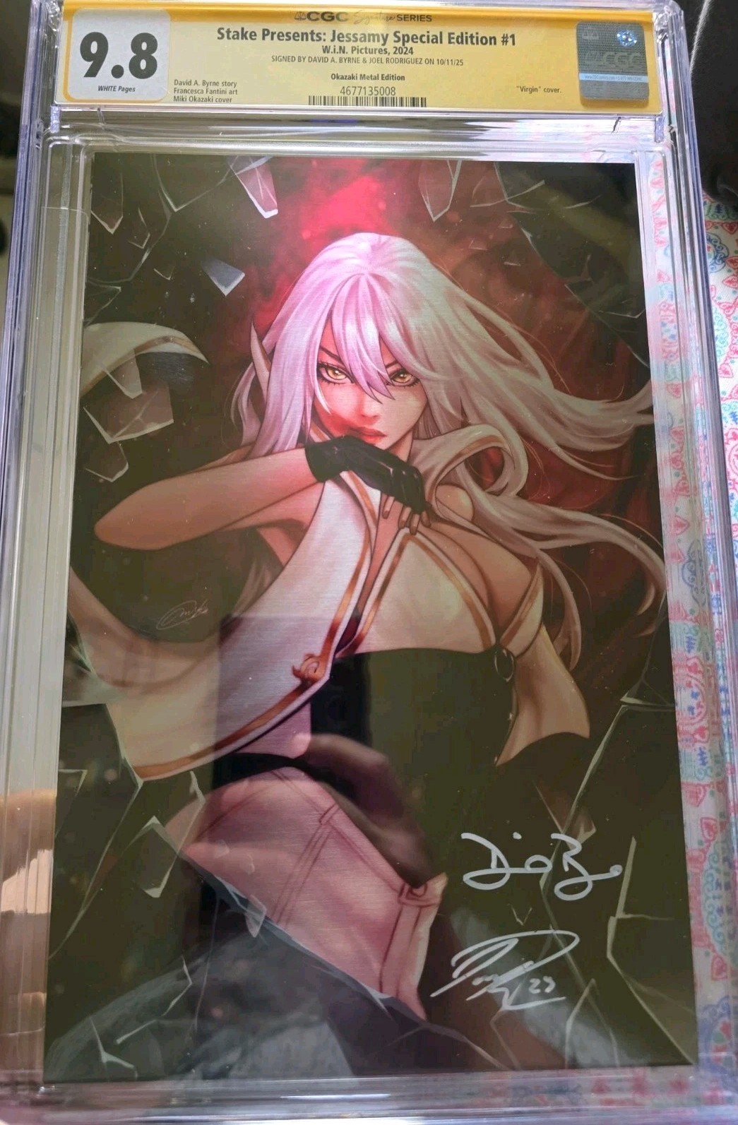 RARE CGC 9.8 2X SIGNED METAL STAKE PRESENTS: JESSAMY SPECIAL EDITION #1 SHINY RARE CGC 9.8 2X SIGNED METAL STAKE PRESENTS: JESSAMY SPECIAL EDITION #1 SHINY