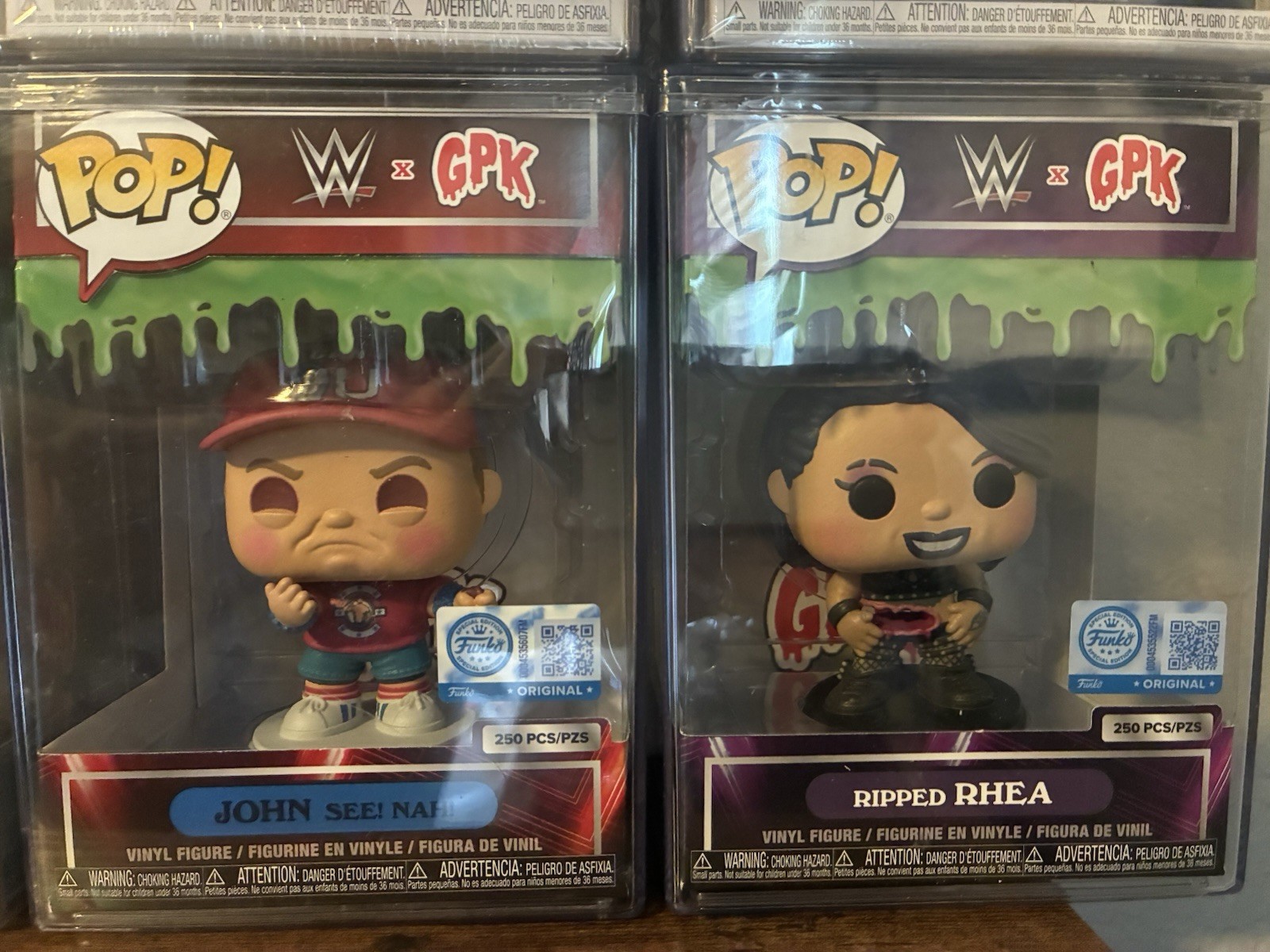 WWE Fanatics Fest exclusive Funko John Cena And Rhea Ripley