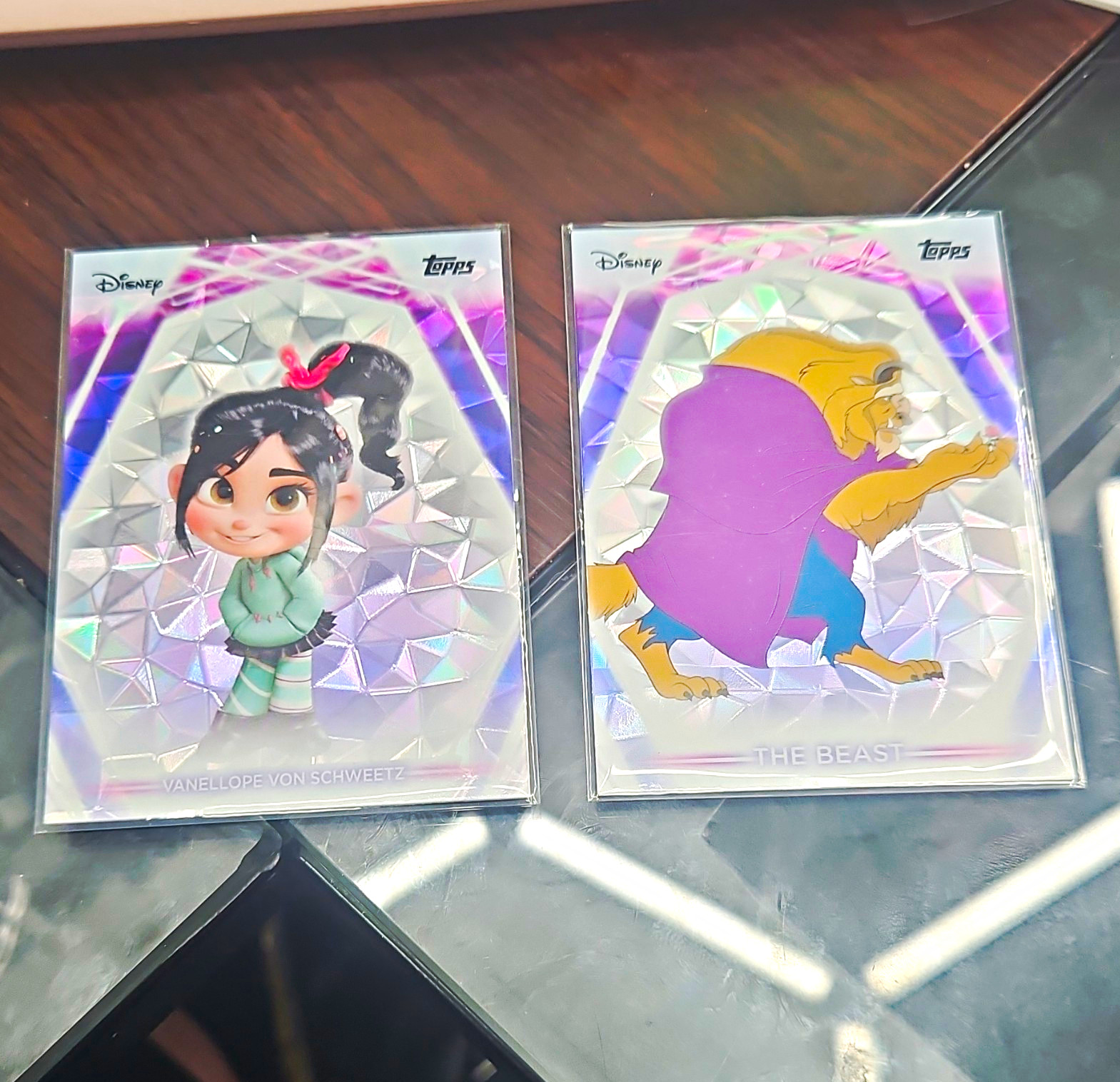 Topps 2023 Topps Chrome Disney 100 2-Card Lot Vanellope #109 Beast #11 Topps 2023 Topps Chrome Disney 100 2-Card Lot Vanellope #109 Beast #11