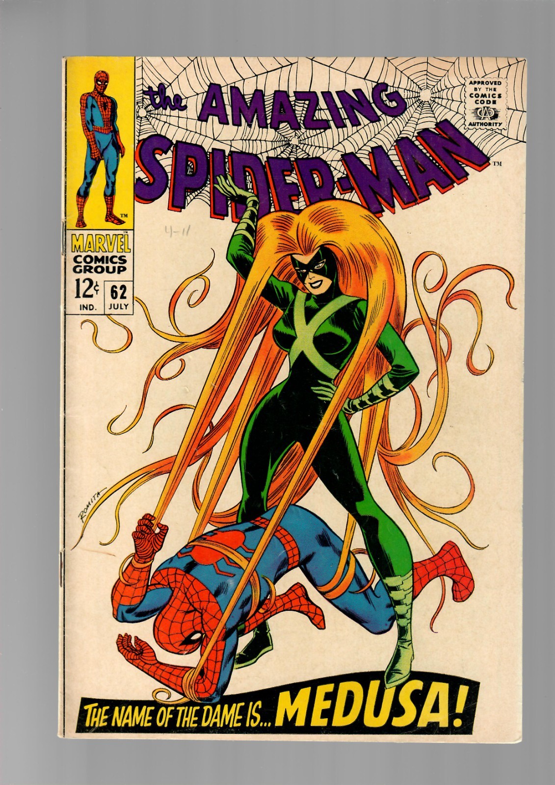 The Amazing Spider-Man #62 FN 6.0 (Marvel Comics July 1968)