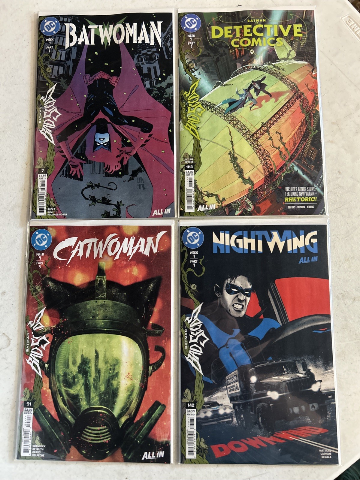 Batman Bad Seeds Week 4 Part 1 2 3 4 Batwoman Detective Catwoman Nightwing Lot