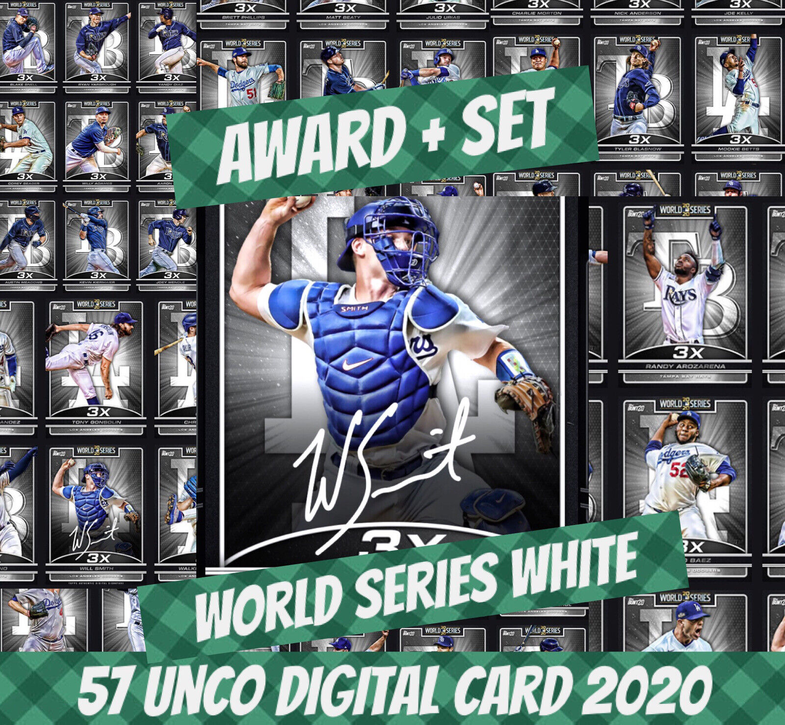 2020 Topps Colorful Will Smith Unco Award + Set (1+56) World Series White Digital