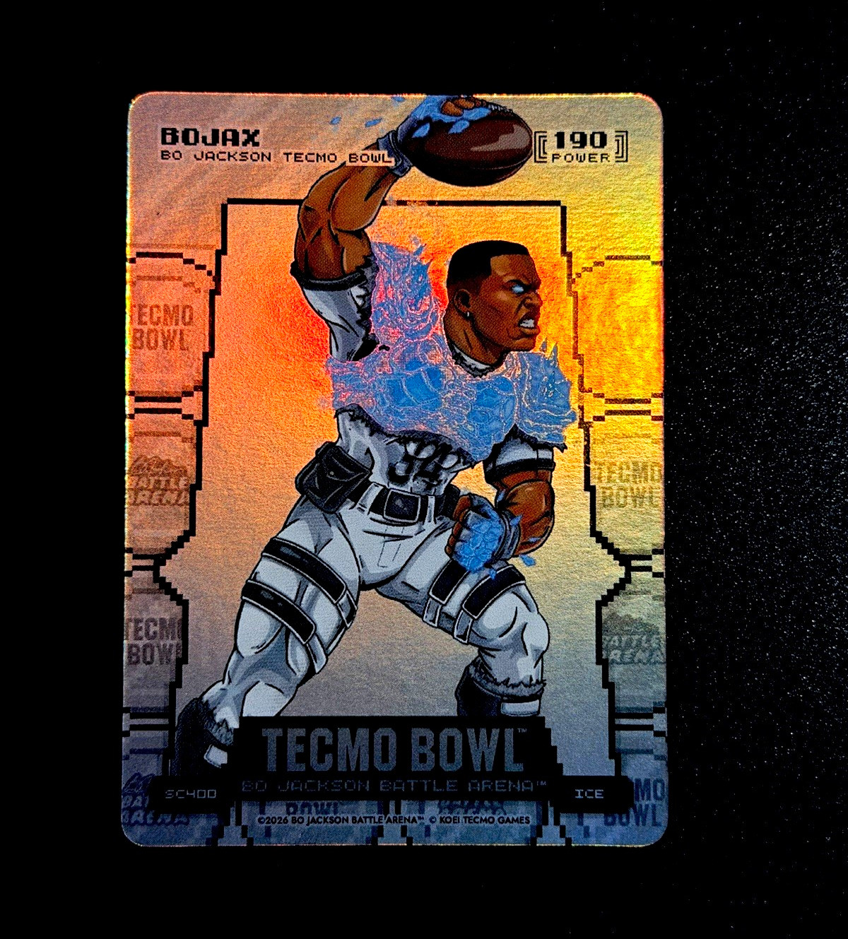 2026 Bo Jackson Tecmo Bowl BoJax Silver Coin Flip Ice #SC400 Bowl SSSP RARE MINT