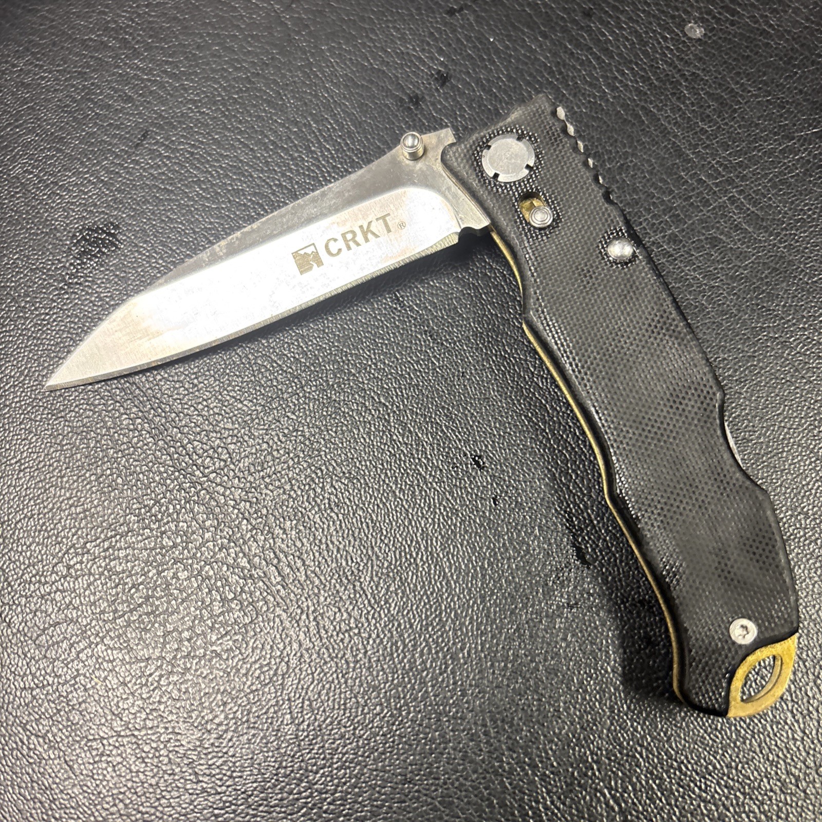 CRKT 7264 Bandera - Lake Design Brass Lined G-10 2.75 CRKT 7264 Bandera - Lake Design Brass Lined G-10 2.75
