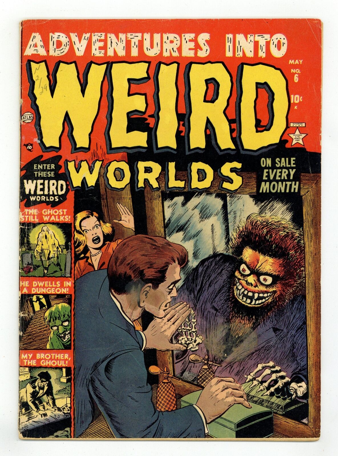 Adventures into Weird Worlds #6 GD 2.0 1952