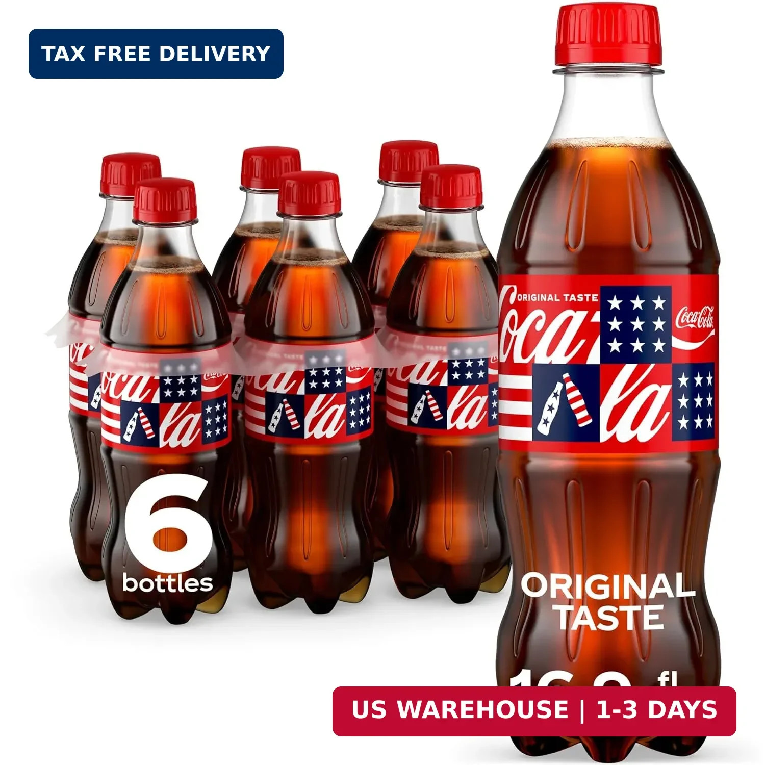 Coca-Cola Soda Soft Drink Bottles, 16.9 fl oz, 6 Pack Coca-Cola Soda Soft Drink Bottles, 16.9 fl oz, 6 Pack