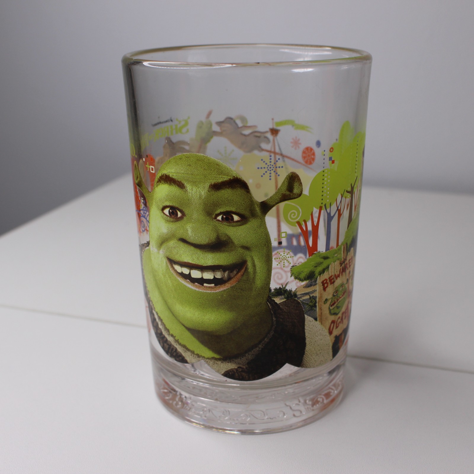 McDonalds Shrek The Third Glass Cup Shrek DreamWorks 2007 Vintage Collectible 5\ McDonalds Shrek The Third Glass Cup Shrek DreamWorks 2007 Vintage Collectible 5\