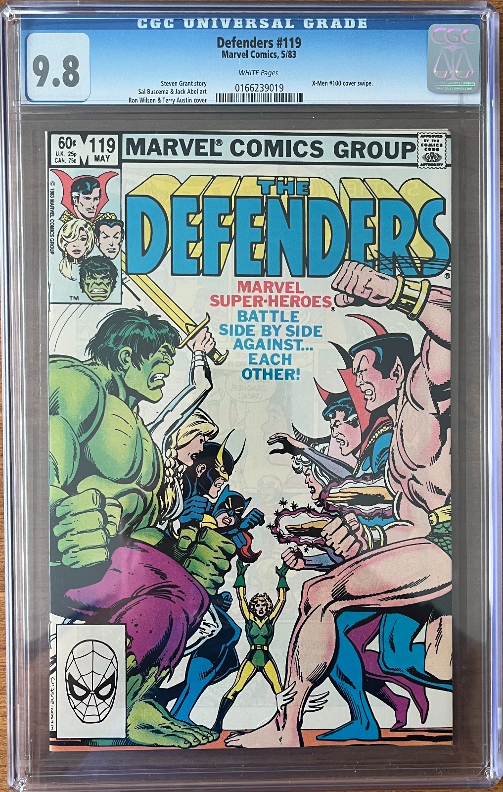 Defenders #119 Marvel Comics CGC 9.8 1983 White Pages Defenders #119 Marvel Comics CGC 9.8 1983 White Pages