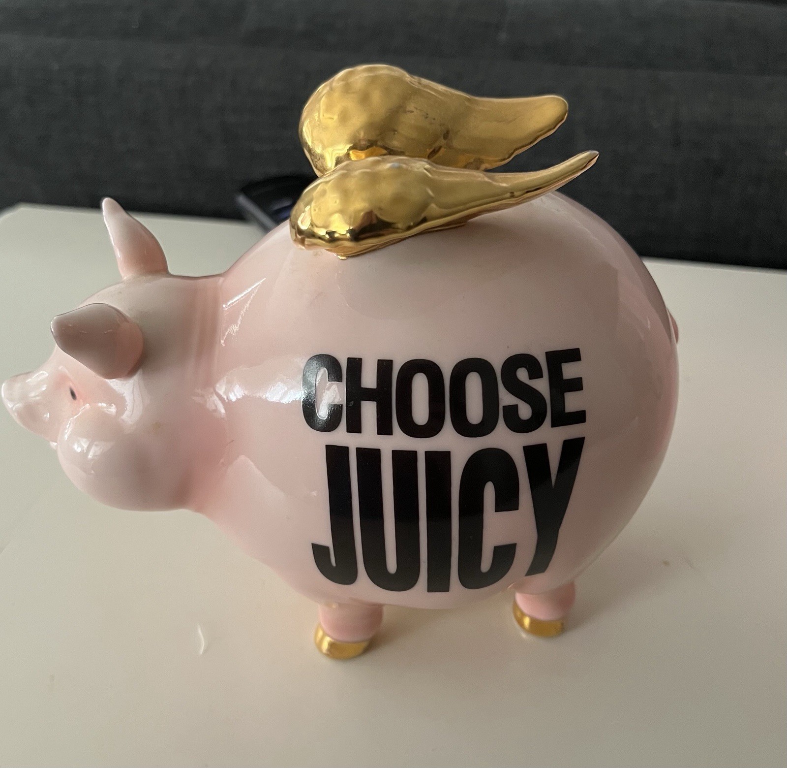 RARE JUICY COUTURE PIGGY BANK (SHIP INCLUDED)