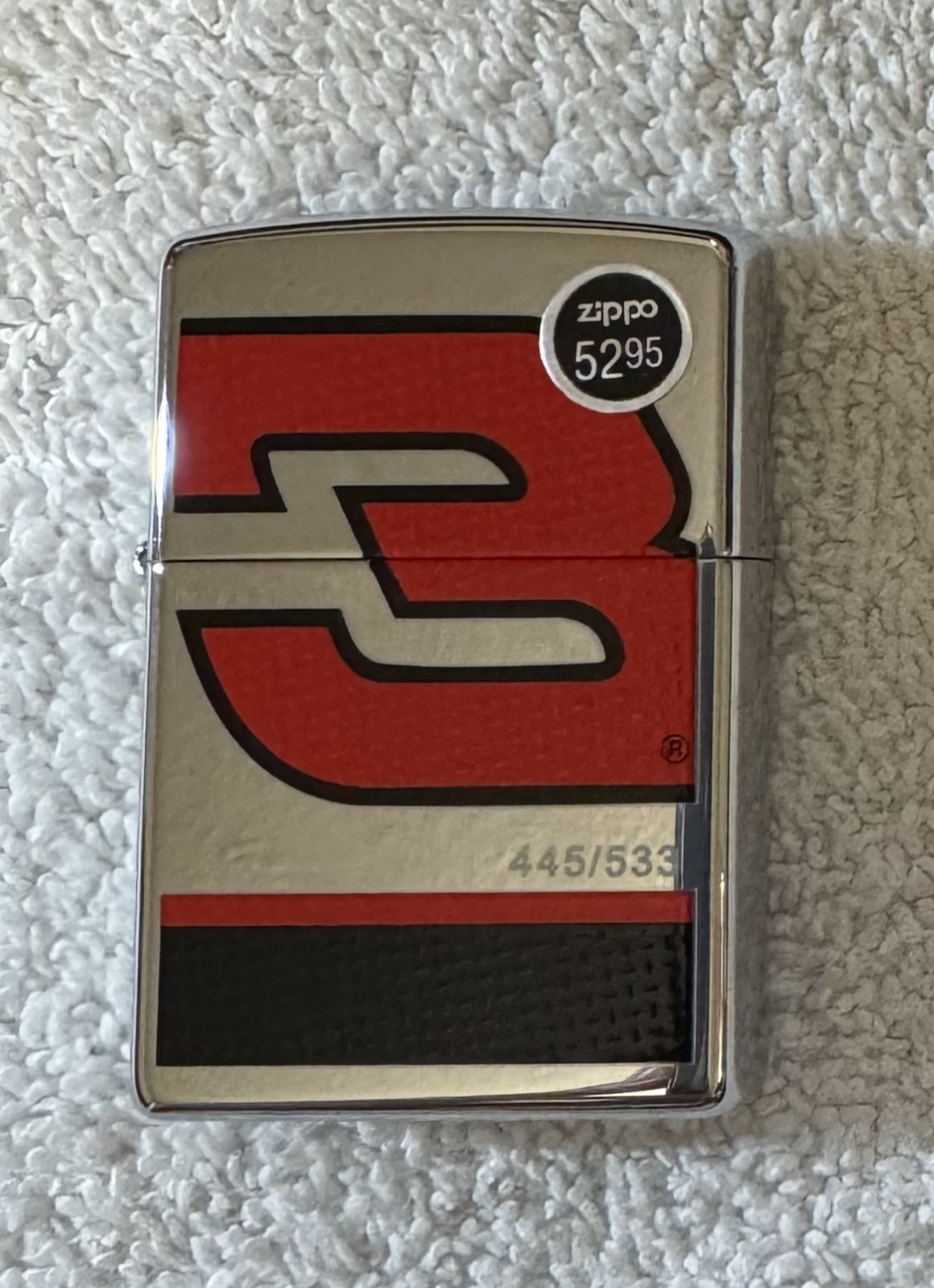 Zippo Lighter Dale Earnhardt Quicksilver 445/533 Chrome 2005 - ZM1129 - New