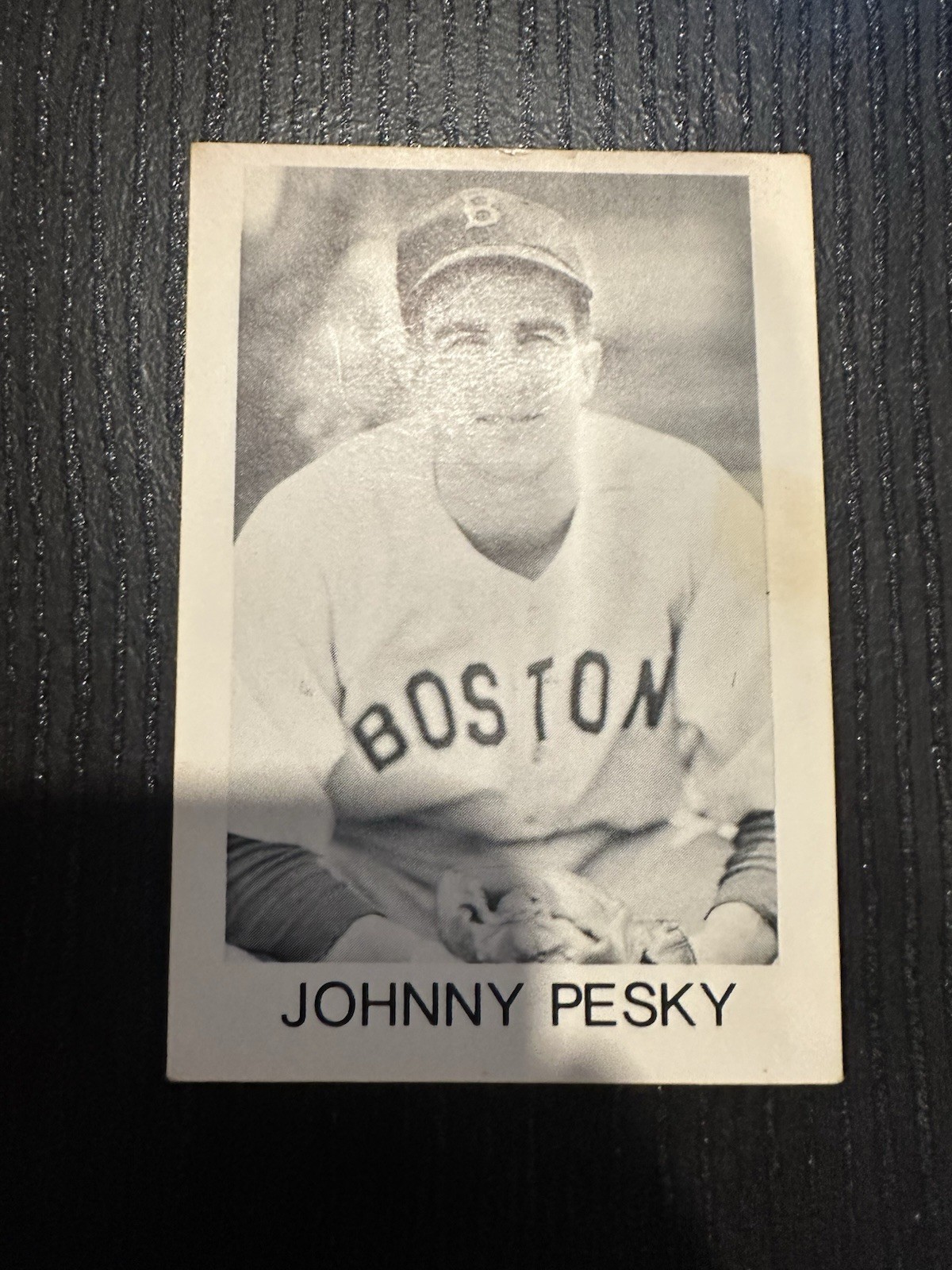 Clark & Sons 1975 Johnny Pesky #4 Boston Red Sox Baseball Card Base Set Clark & Sons 1975 Johnny Pesky #4 Boston Red Sox Baseball Card Base Set