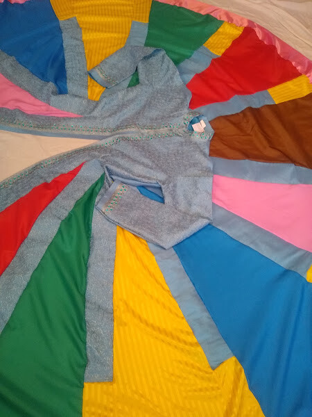 Chip multicoloured beauty/ Amazing Joseph musical pantomime dreamcoat costume Chip multicoloured beauty/ Amazing Joseph musical pantomime dreamcoat costume