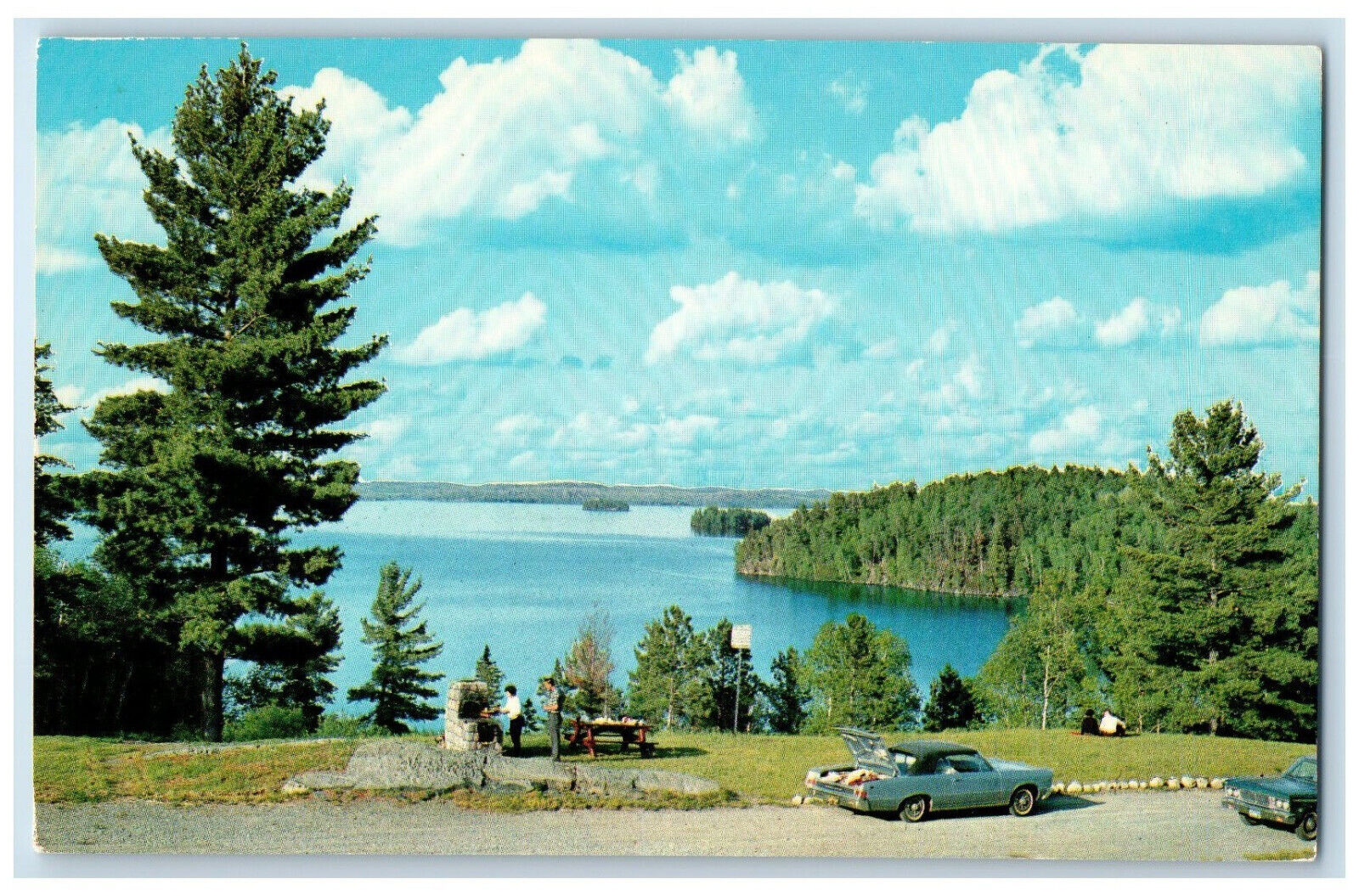 c1950's Willard Lake General Store and Restaurant Ontario Canada Postcard