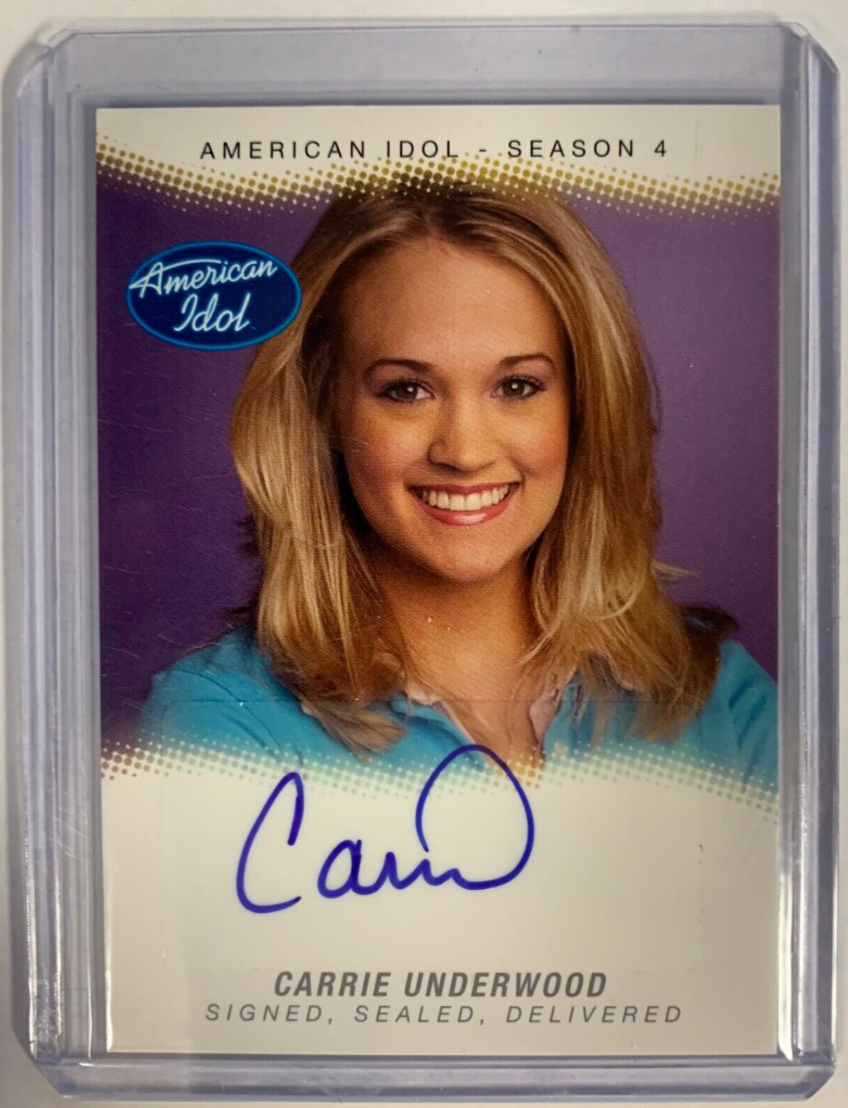 2005 Fleer American Idol Season 4 #SSD-CU Carrie Underwood Silver Autograph /100