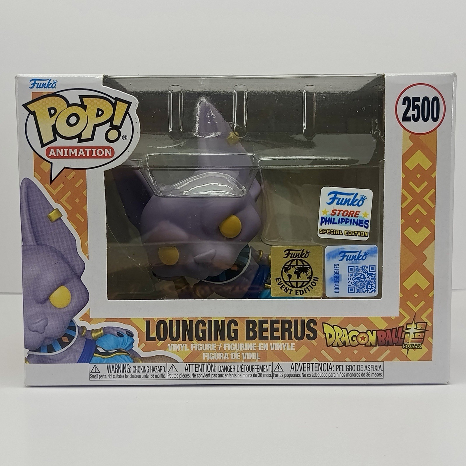 Funko POP Dragon Ball Super Lounging Beerus #2500 Global Edition Exclusive Funko POP Dragon Ball Super Lounging Beerus #2500 Global Edition Exclusive