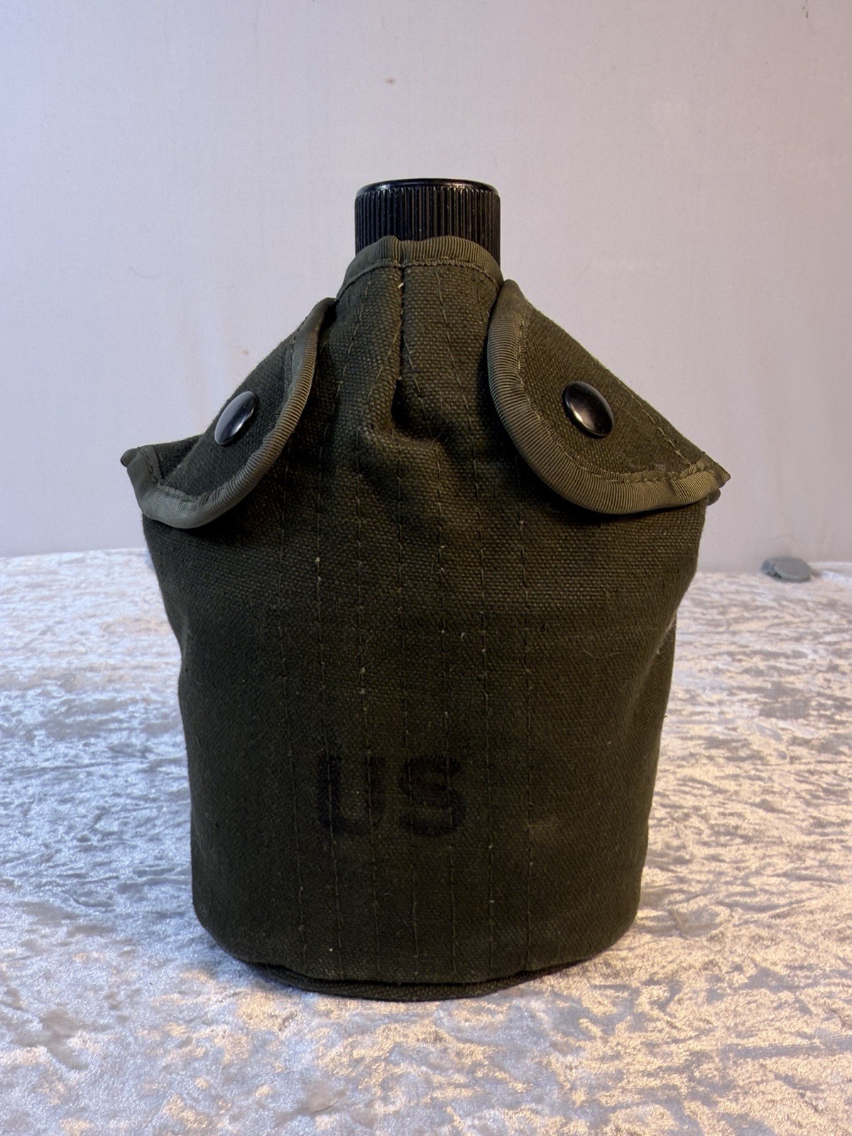 WWII 1944 US Army Military Canteen G.P. & F. Co. Canvas Cover WW2 Original