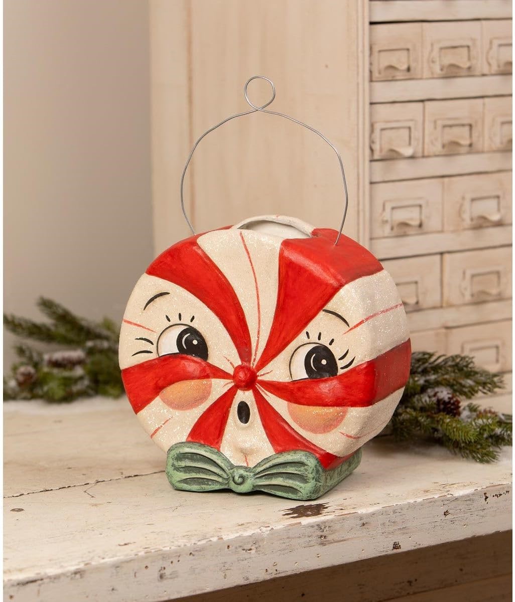Bethany Lowe Large Merrymint Bucket Peppermint Christmas Johanna Parker Bethany Lowe Large Merrymint Bucket Peppermint Christmas Johanna Parker