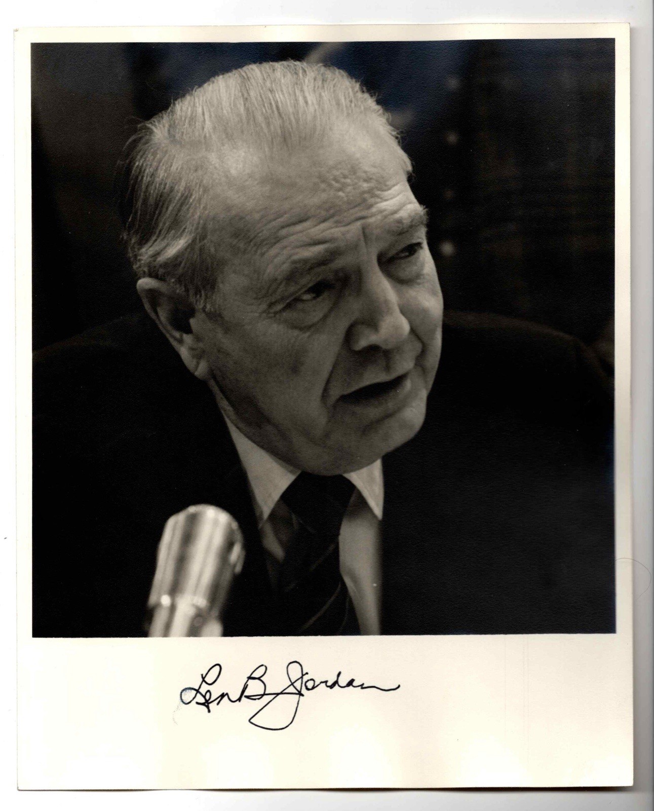 Vintage 1970s Len B Jordan Idaho Governor Senator SIGNED AUTOGRAPHED 8x10 Photo
