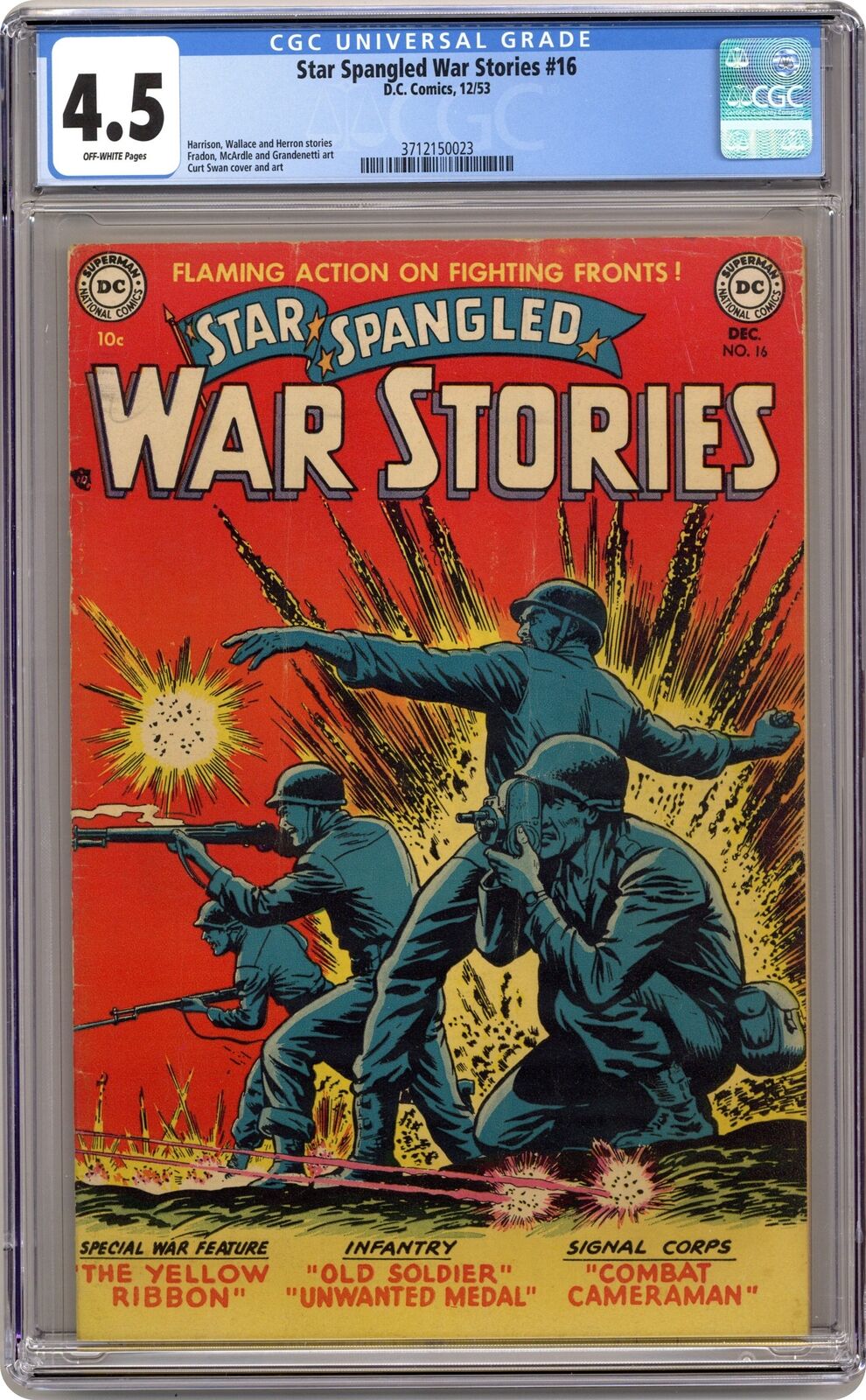 Star Spangled War Stories #16 CGC 4.5 1953 3712150023