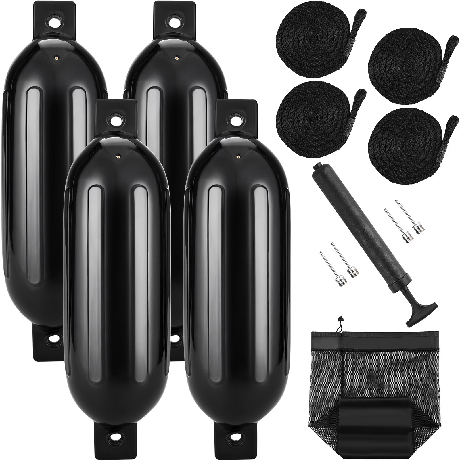 Inflatable Ribbed Boat Fenders, 8.5