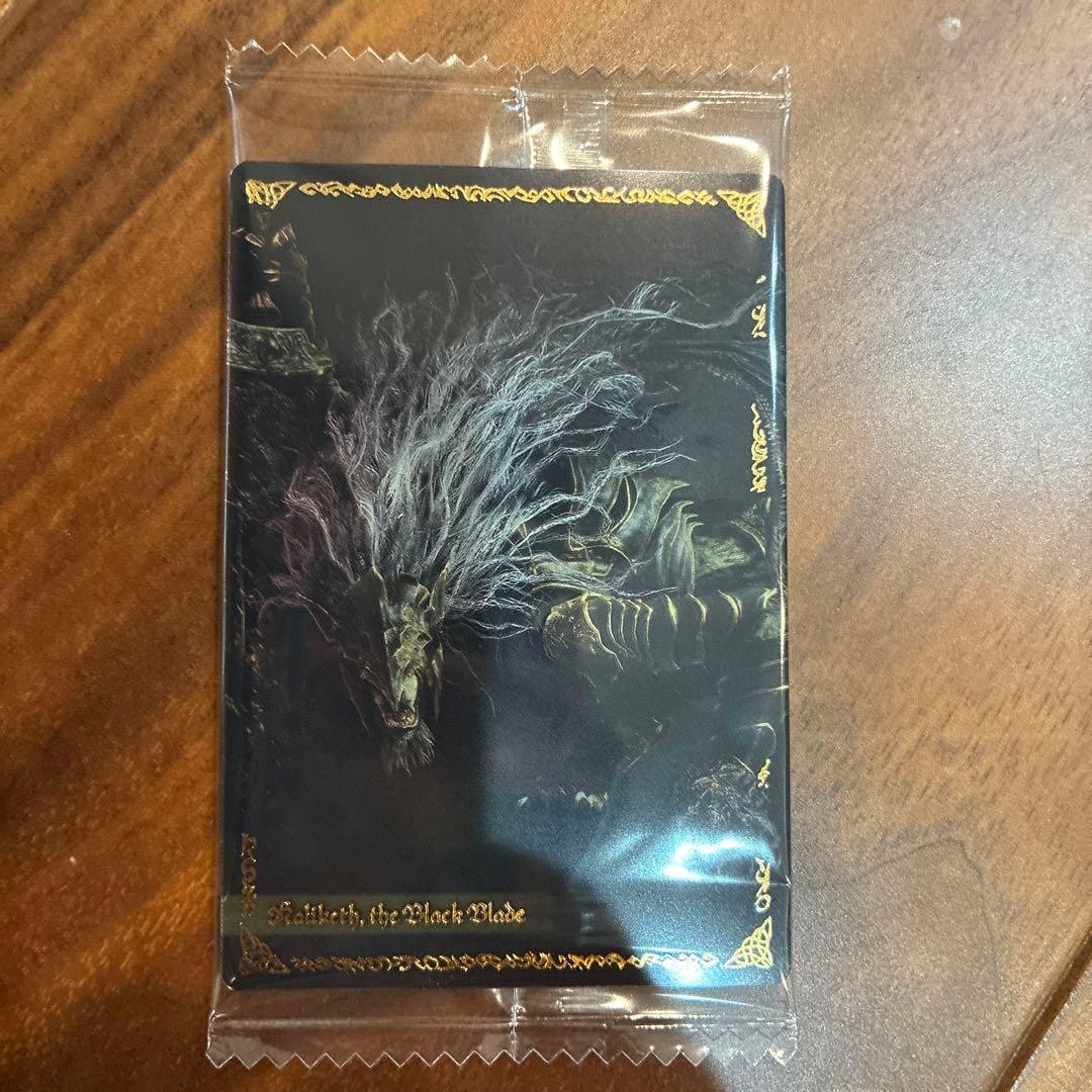 14+ Elden Ring Wafer Card Black Gold Artwork Gaming Character Card Mint