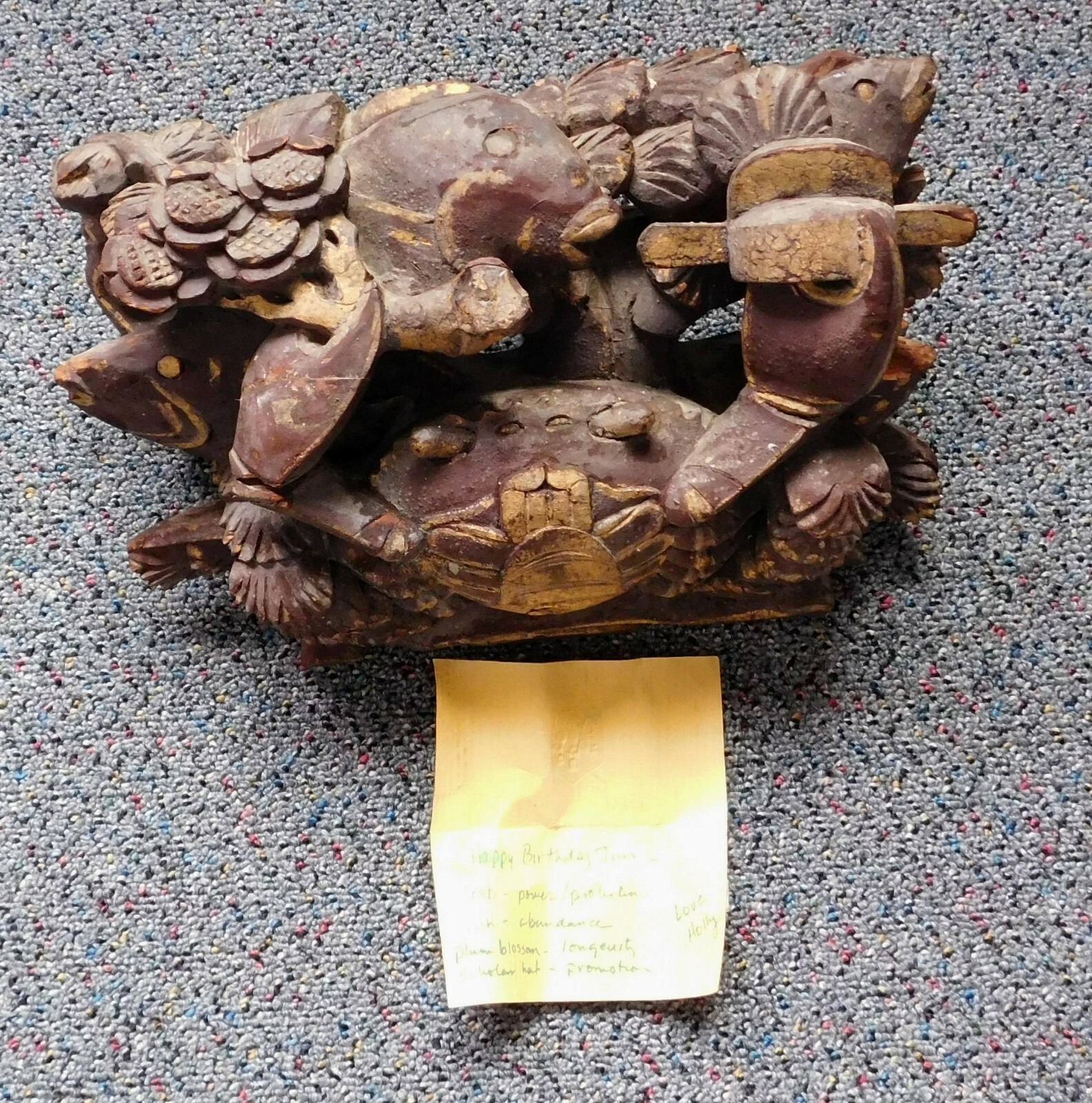 Antique Chinese Hand Carved Wood Sculpture Late Qing Dynasty Early Republic Antique Chinese Hand Carved Wood Sculpture Late Qing Dynasty Early Republic