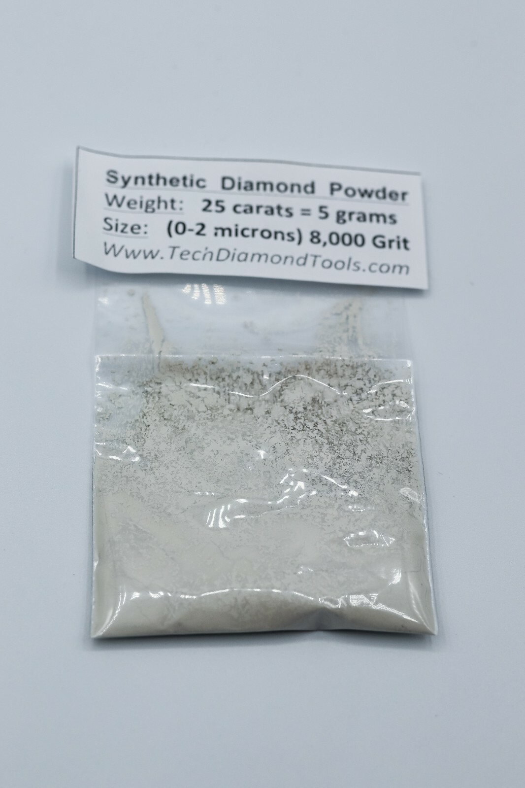 Diamond Micron Powder 8.000 Grit Mesh ( 0-2 Micron ), Weight - 25 Carat = 5 Gram