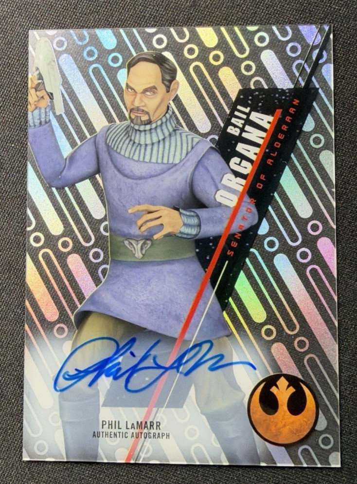 STAR WARS 2016 TOPPS HIGH TEK SW-55 Bail Organa Autograph Phil Lamarr STAR WARS 2016 TOPPS HIGH TEK SW-55 Bail Organa Autograph Phil Lamarr