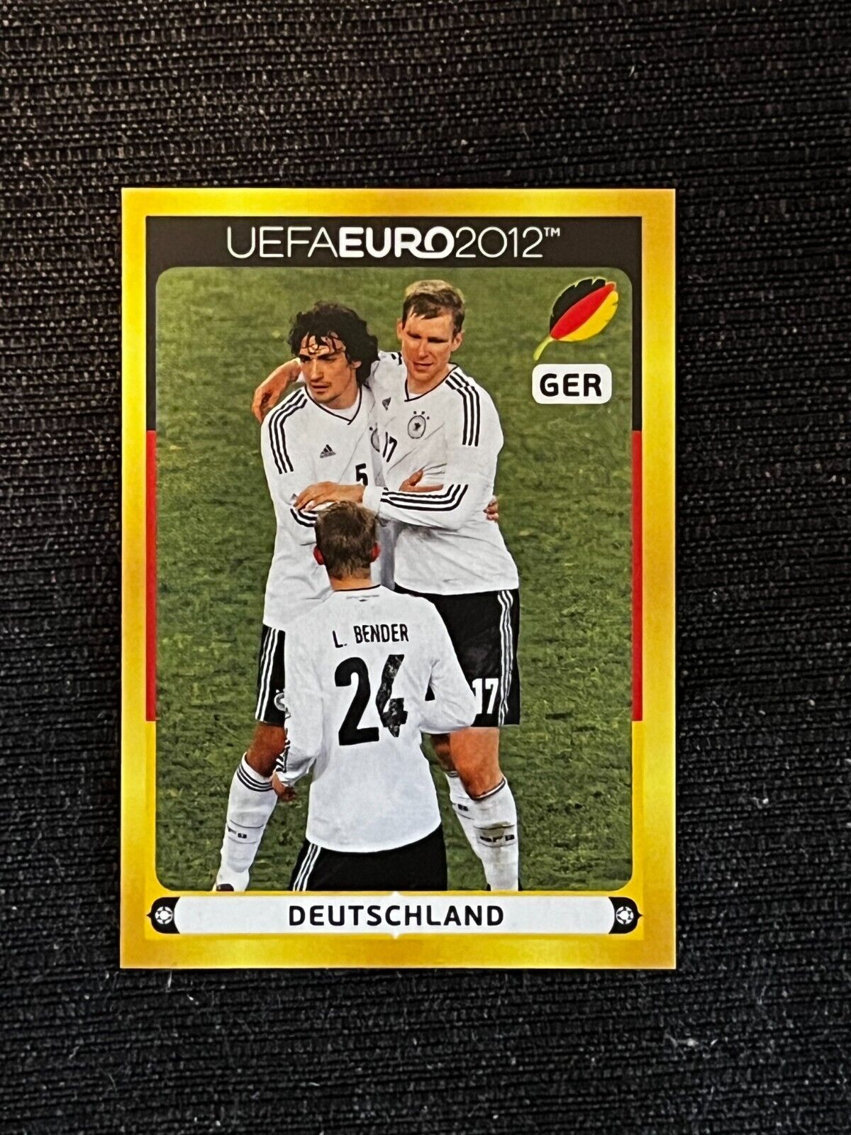 EXTRA STICKER PANINI EURO 2012 POSTER GERMANY GERMANY GERMANY GERMANY # D7 MINT
