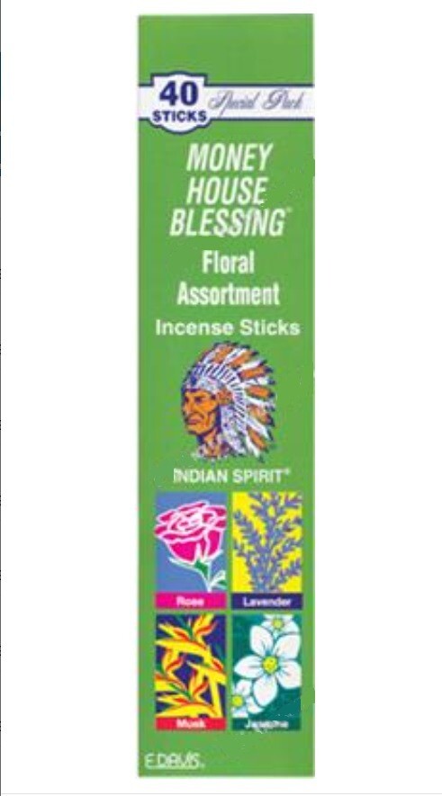MONEY HOUSE BLESSING (FLORAL ASSORTMENT) INCENSE STICKS (1 pack of 40 sticks) MONEY HOUSE BLESSING (FLORAL ASSORTMENT) INCENSE STICKS (1 pack of 40 sticks)