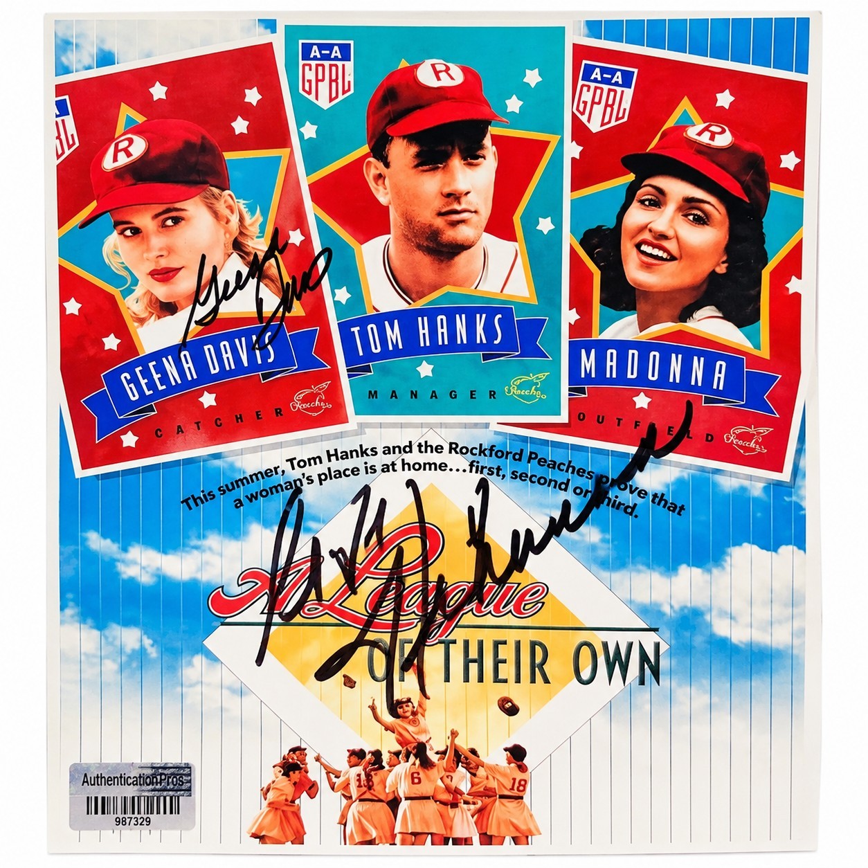 Madonna Geena Davis Signed 8x10 A League of Their Own Movie Photo COA Madonna Geena Davis Signed 8x10 A League of Their Own Movie Photo COA