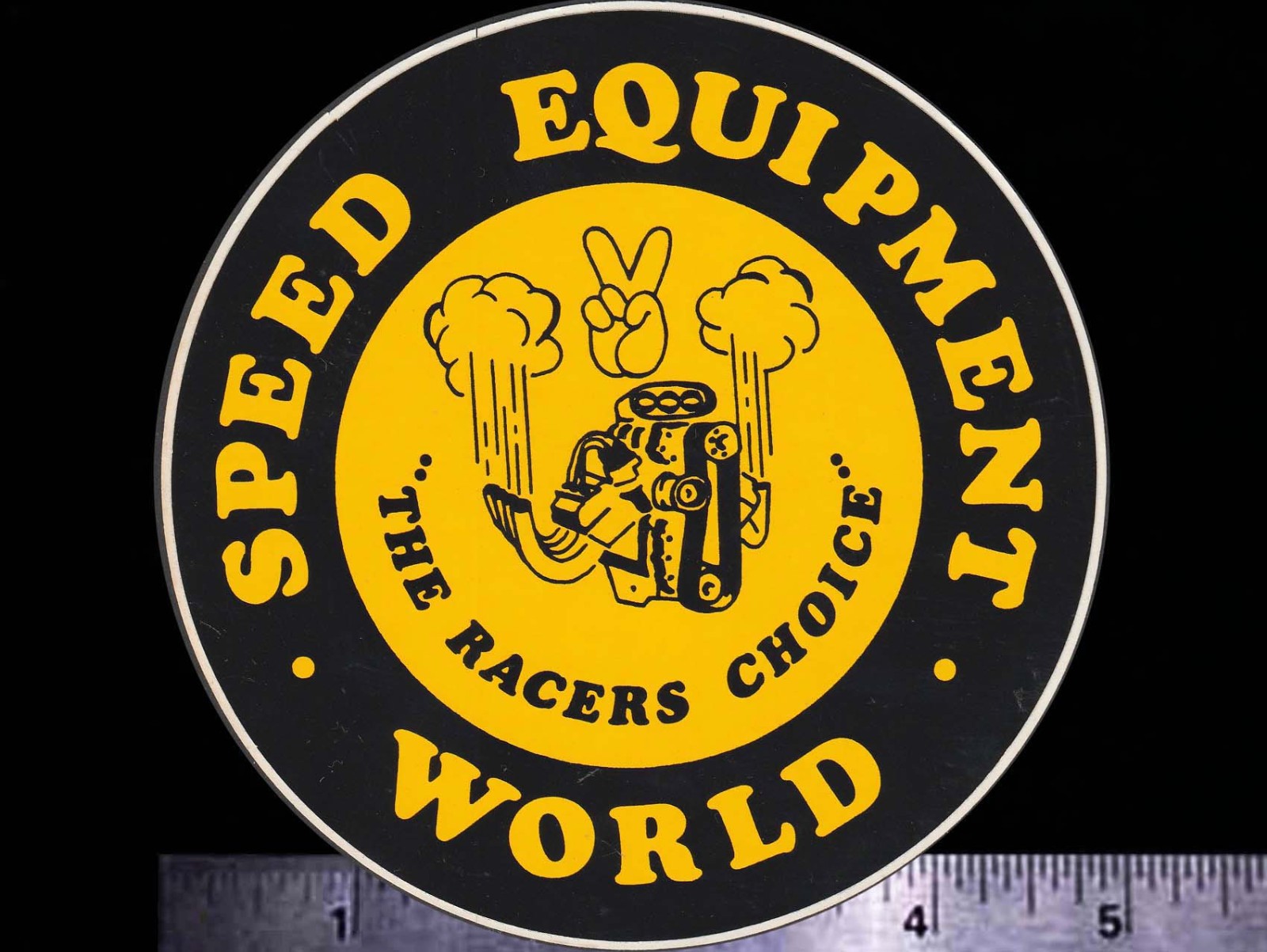 SPEED Equipment World - Original Vintage 1960\'s 70\'s Racing Decal/Sticker SPEED Equipment World - Original Vintage 1960\'s 70\'s Racing Decal/Sticker