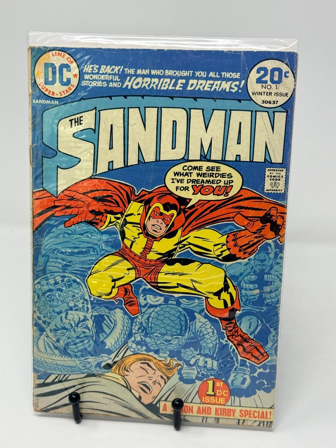 The Sandman #1 DC Comics Joe Simon Jack Kirby Winter Issue Bronze Age