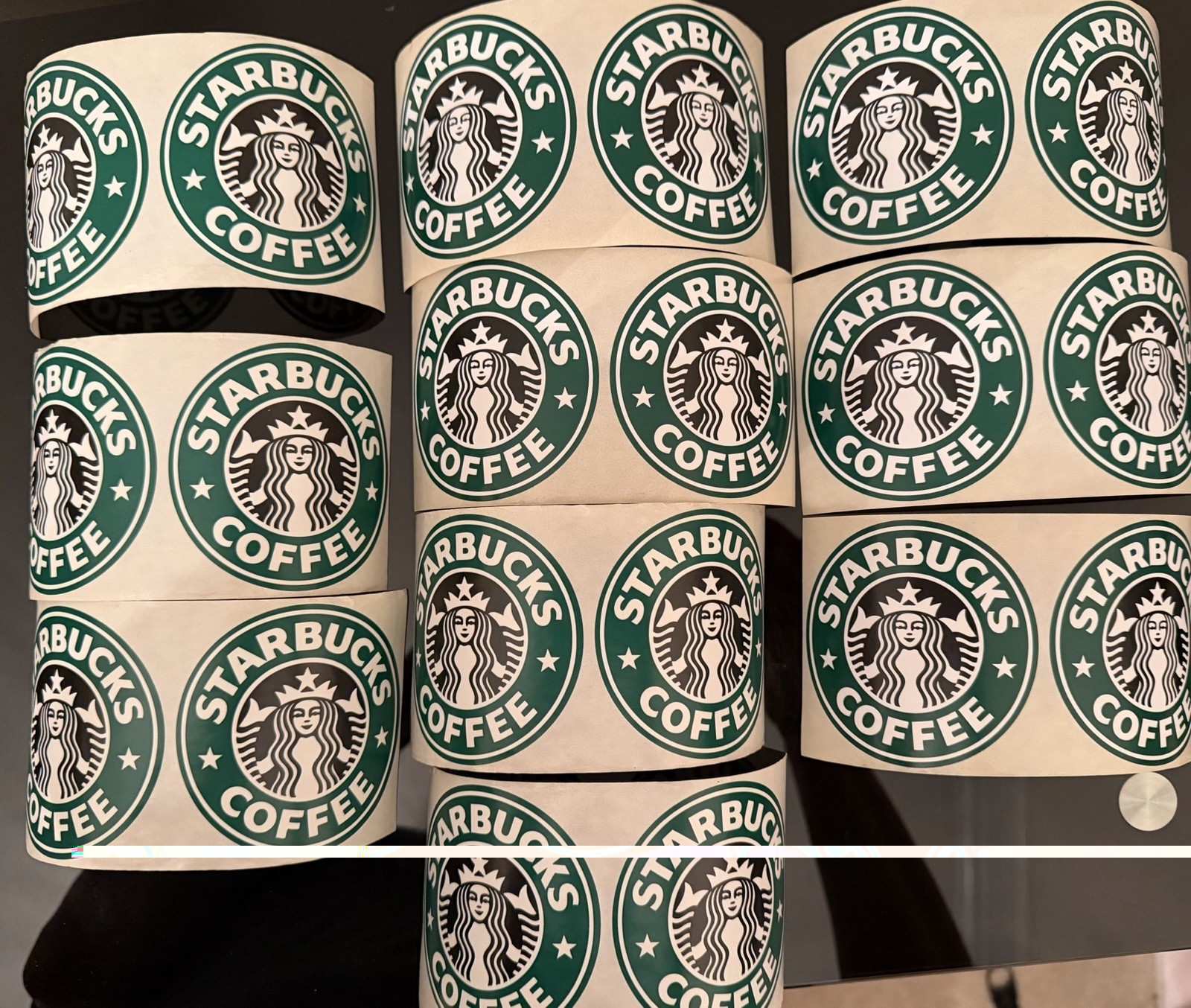 20 Starbucks Old Logo 3 Inch Stickers 20 Starbucks Old Logo 3 Inch Stickers