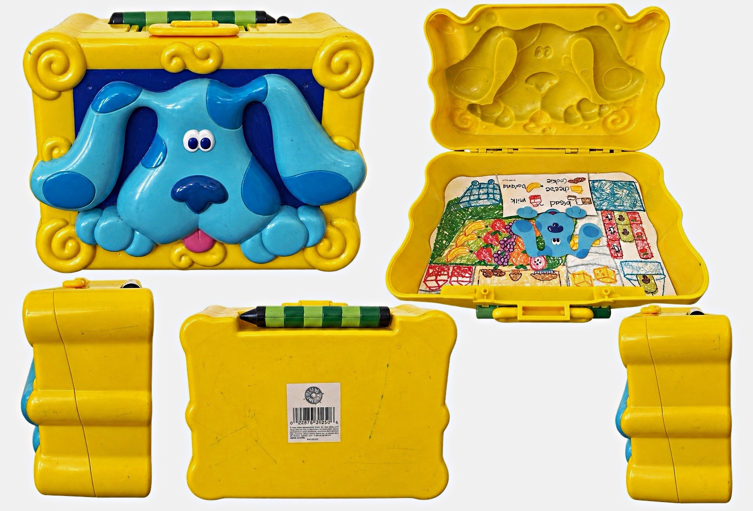 Vintage 1999 Blue’s Clues Activity Art Case Yellow Nick Jr Viacom w/ Crayon Vintage 1999 Blue’s Clues Activity Art Case Yellow Nick Jr Viacom w/ Crayon