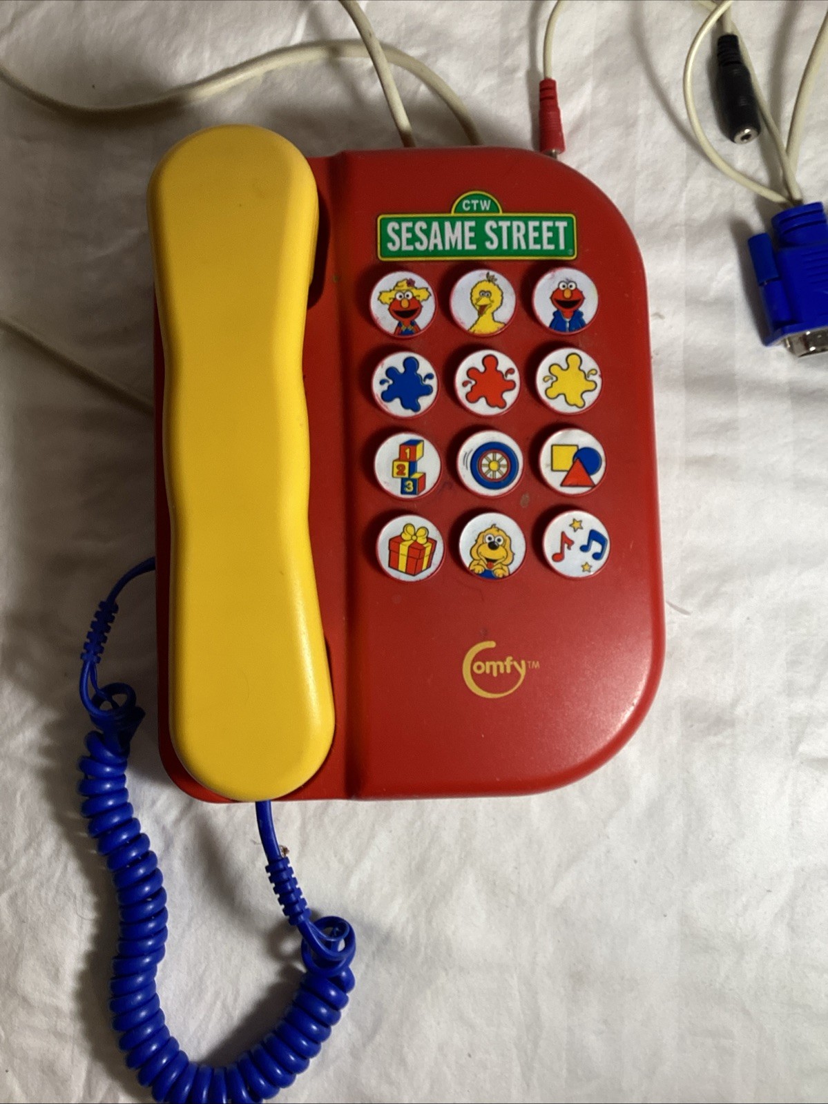 Rare Comfy Sesame Street Elmo Muppets Kids Telephone Phone Untested With Cords Rare Comfy Sesame Street Elmo Muppets Kids Telephone Phone Untested With Cords