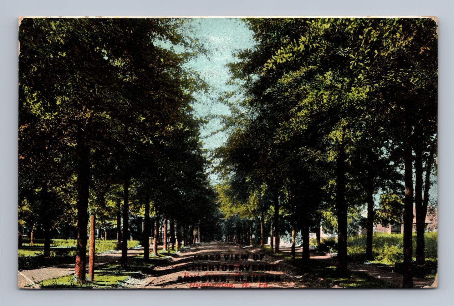 Pullman Vintage West Virginia Postcard WHEELING Heiskell Avenue View 1909