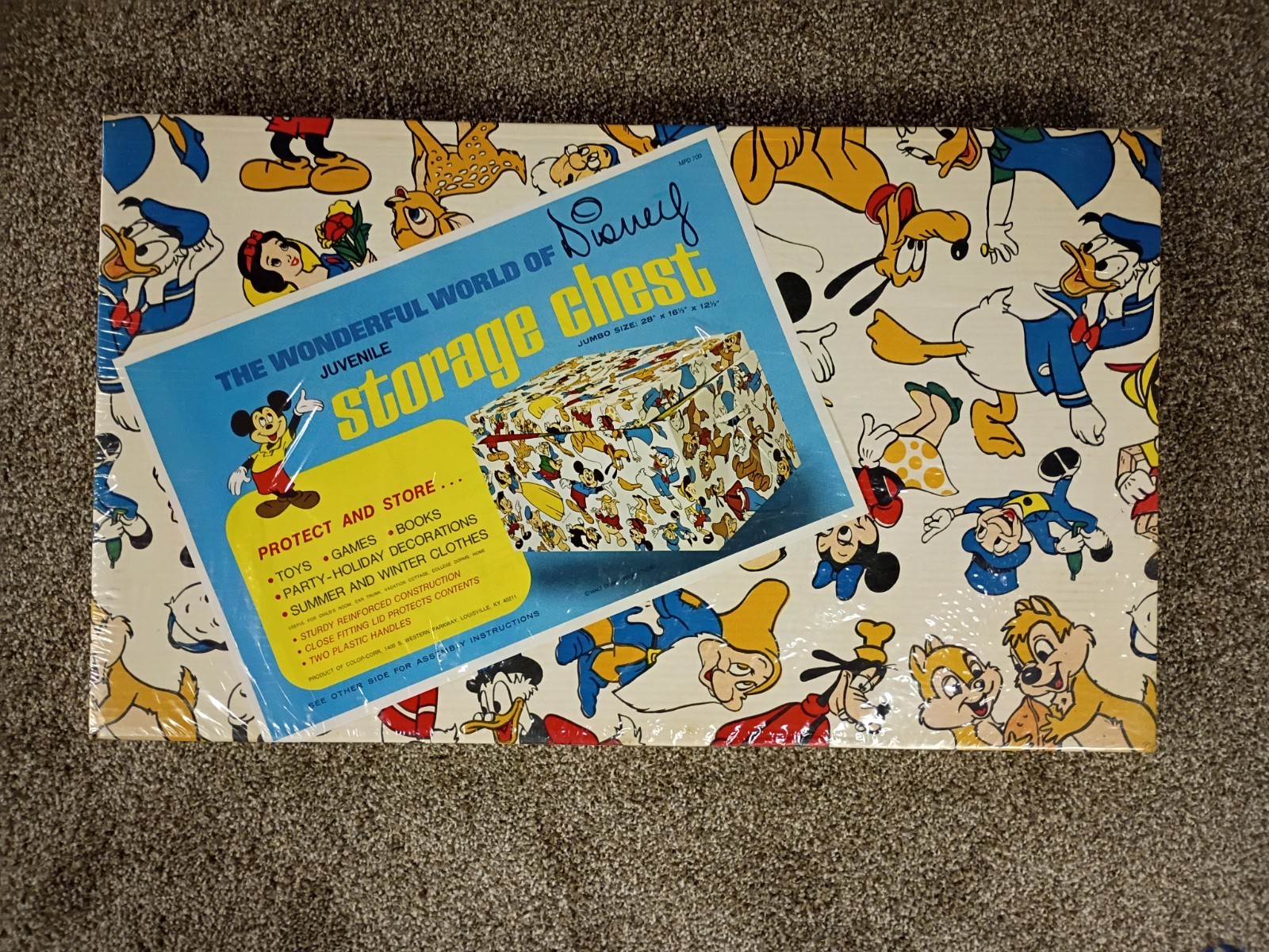 Vintage Walt Disney Wonderful World Of Disney Chest of Drawers Sealed Box Rare Vintage Walt Disney Wonderful World Of Disney Chest of Drawers Sealed Box Rare