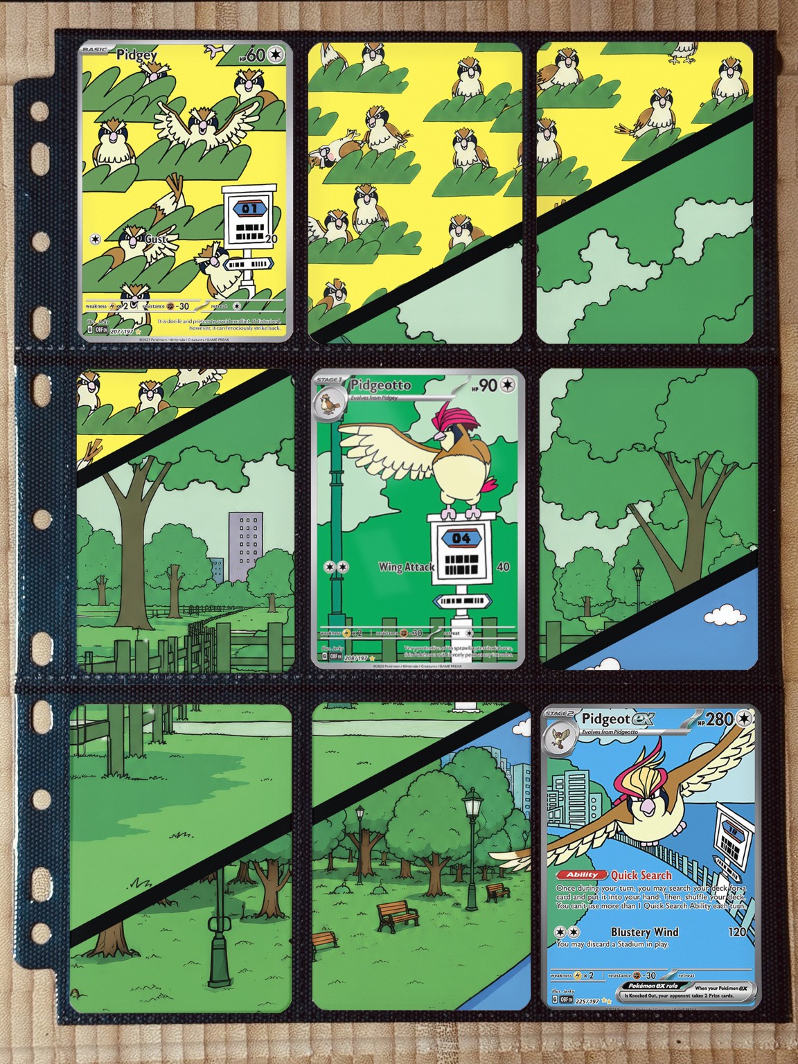 Pokémon Pidgey Pidgeotto Pidgeot Ex Evolution Line Binder Insert Pokémon Pidgey Pidgeotto Pidgeot Ex Evolution Line Binder Insert