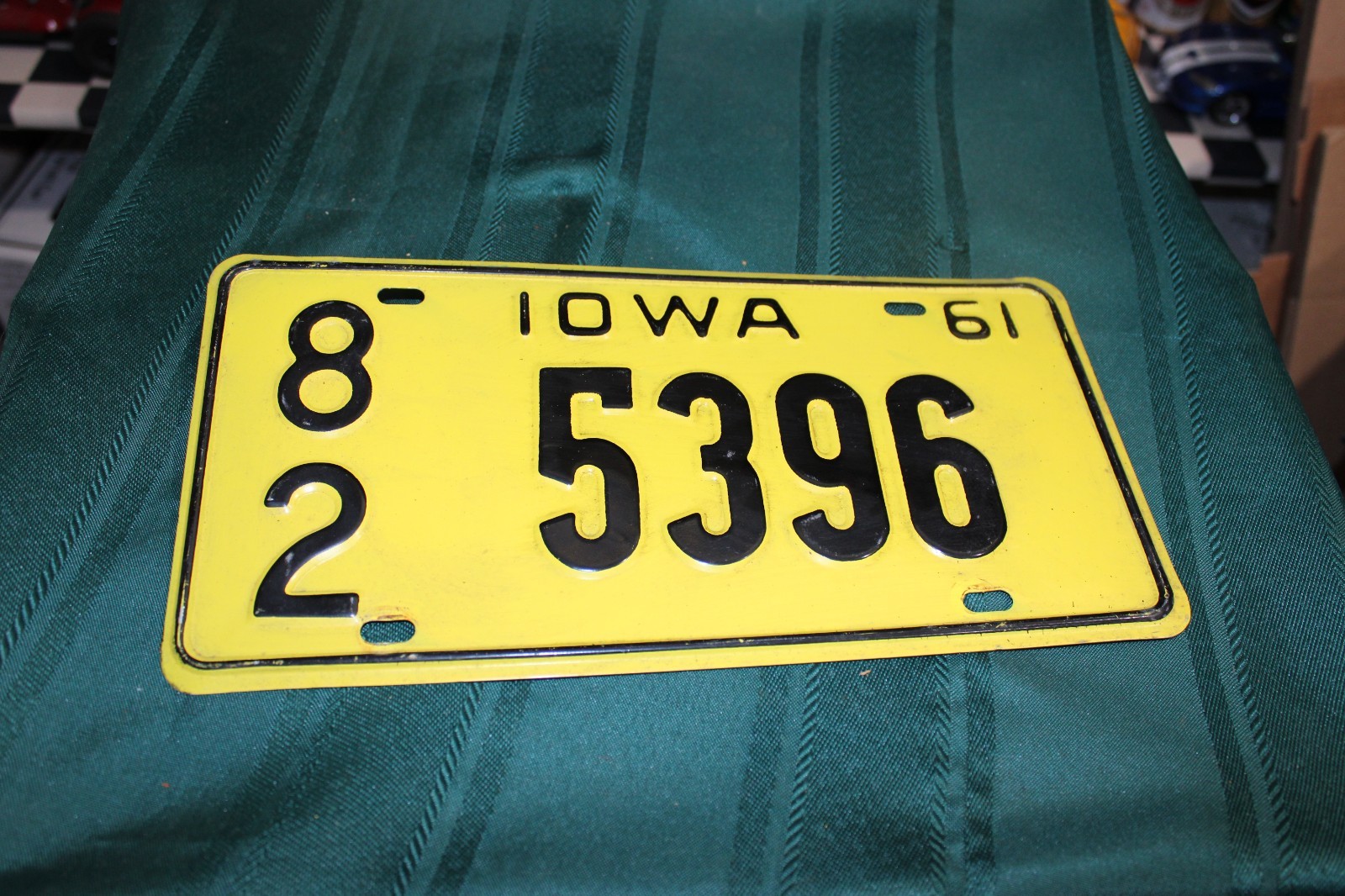 IOWA LICENSE PLATE 1961 SCOTT COUNTY 82-5396 NICE IOWA LICENSE PLATE 1961 SCOTT COUNTY 82-5396 NICE