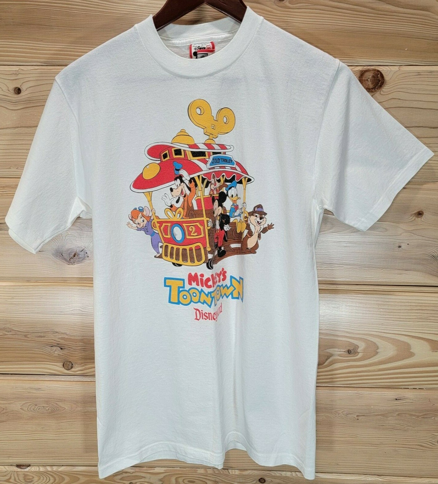 Vintage Disneyland T Shirt Adult Medium Mickey's Toon Town 90s Rare NEW