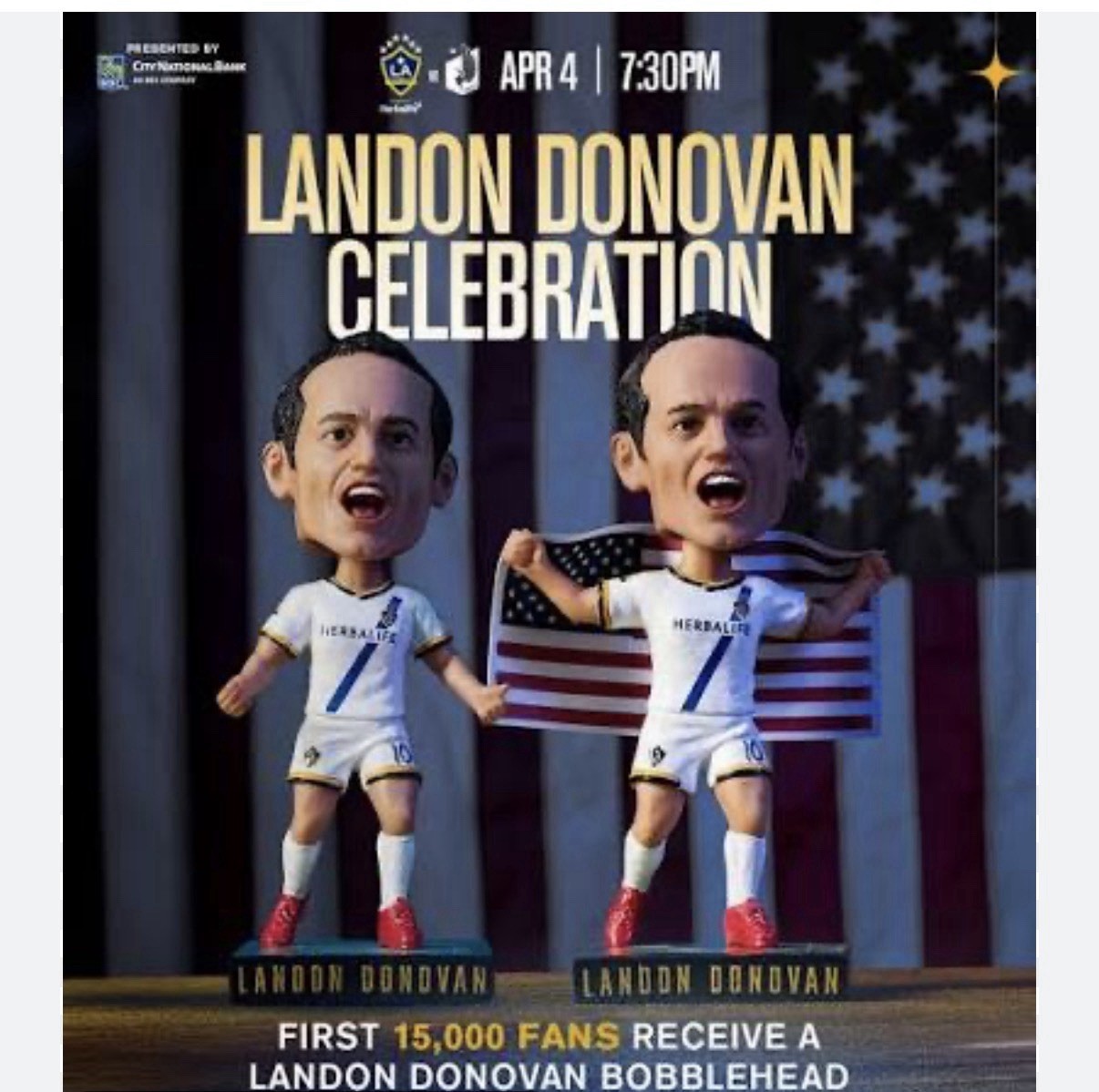 New Landon Donovan Bobblehead 2026 NIB LA GALAXY New Landon Donovan Bobblehead 2026 NIB LA GALAXY